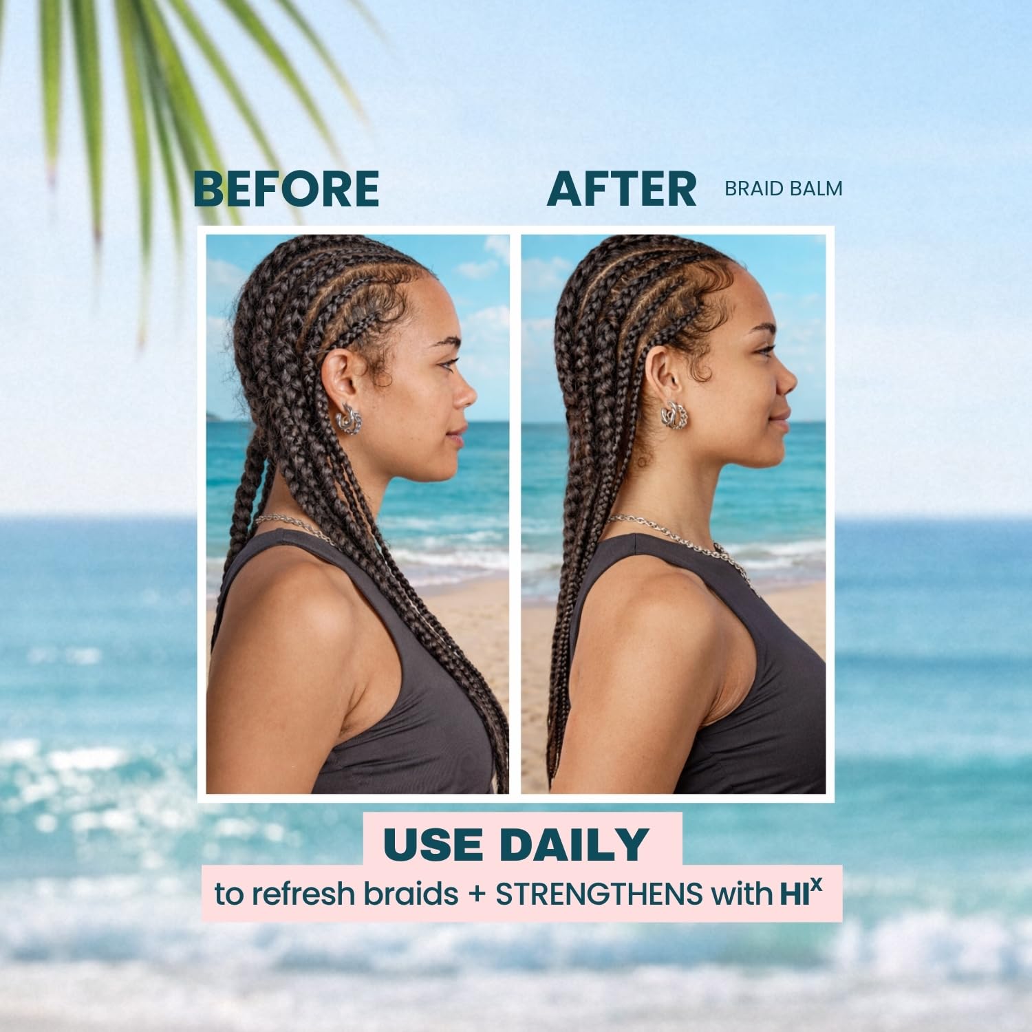 The Beachwaver Co. Braid Balm Pre-Braid Prep - Full Size (4 Fl Oz) | Frizz-Taming Primer Foam | Strengthen and Reduce Flyaways w/HiX Vegan Bond