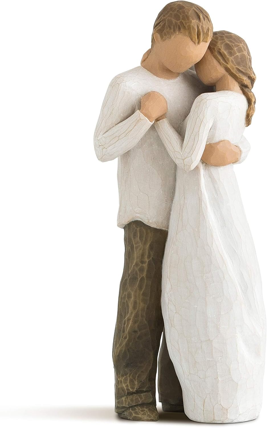Willow Tree You and Me (Darker Skin), Sculpted Hand-Painted Figure | Cast from a Susan Lordi Original Carving, Expression of Love and Caring, Display on Shelf, Table or Mantel, Fitted Gift Box