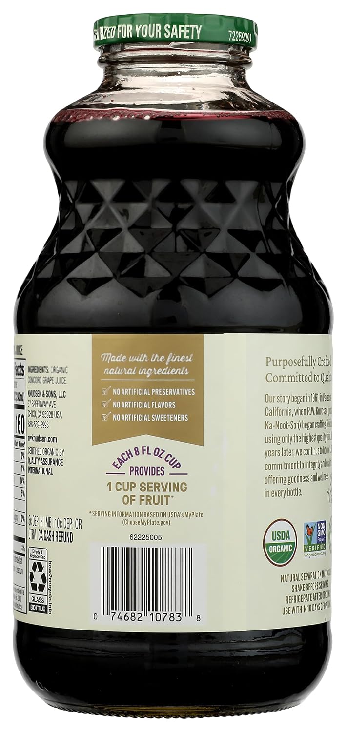 R.W. Knudsen Organic Just Concord Grape Juice, 32 fz