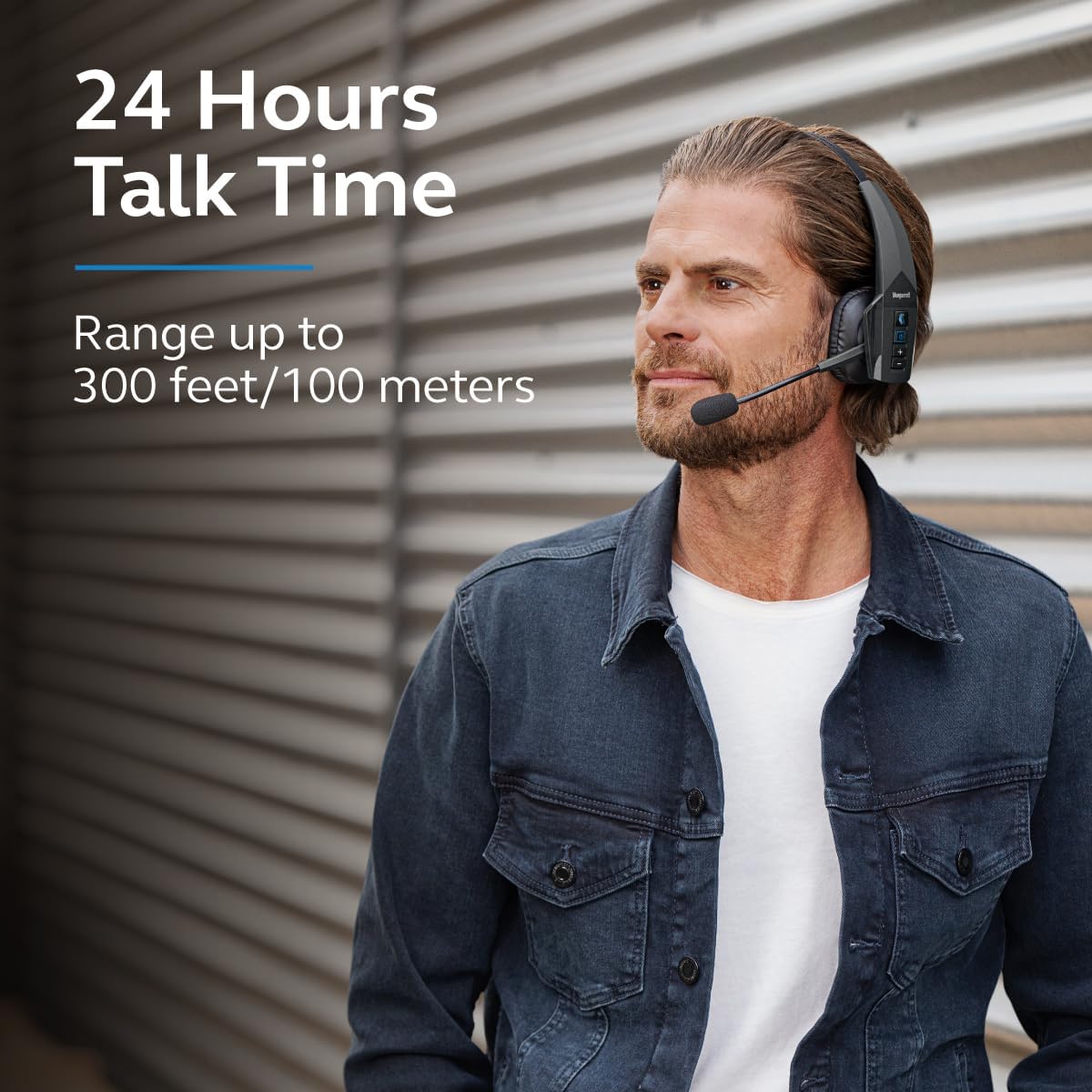 BlueParrott B350-XT Noise Cancelling Bluetooth Headset - Updated Design with Industry Leading Sound & Improved Comfort