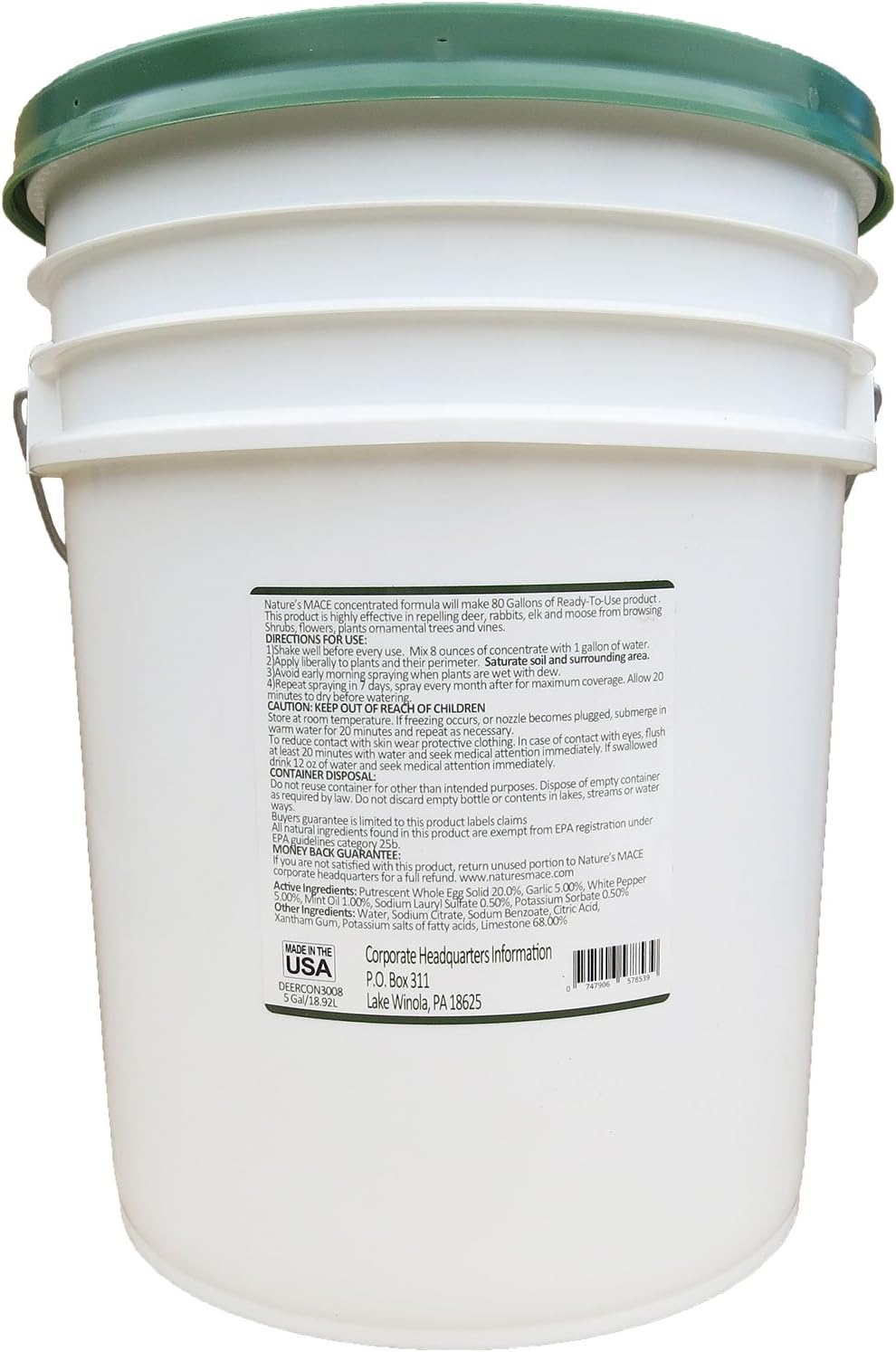 Nature's MACE Deer & Rabbit Repellent 40 oz Concentrate | Deer Repellent Spray for Plants, Lawns, Flowers & Gardens, Plant Safe, Protect Plants Fast, All-Season Protection.