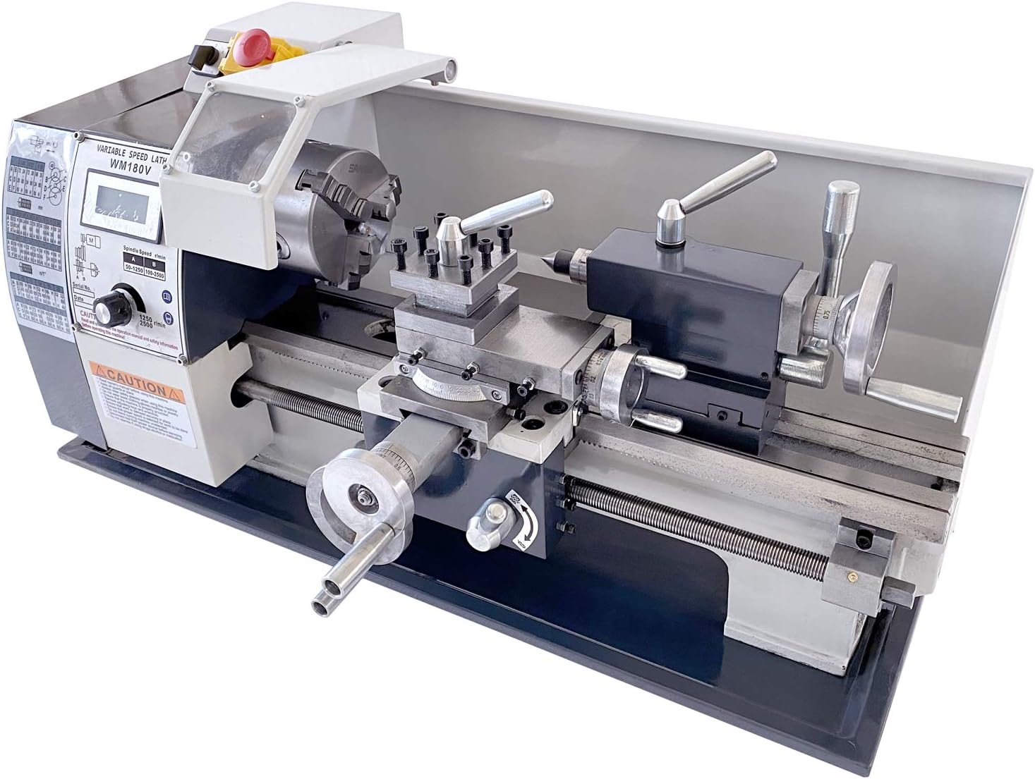 TECHTONGDA Metal Lathe Mini Precision Bench Lathe Inch Thread 600W Brushless Motor DIY Turning Machine DIY Mini Lathe