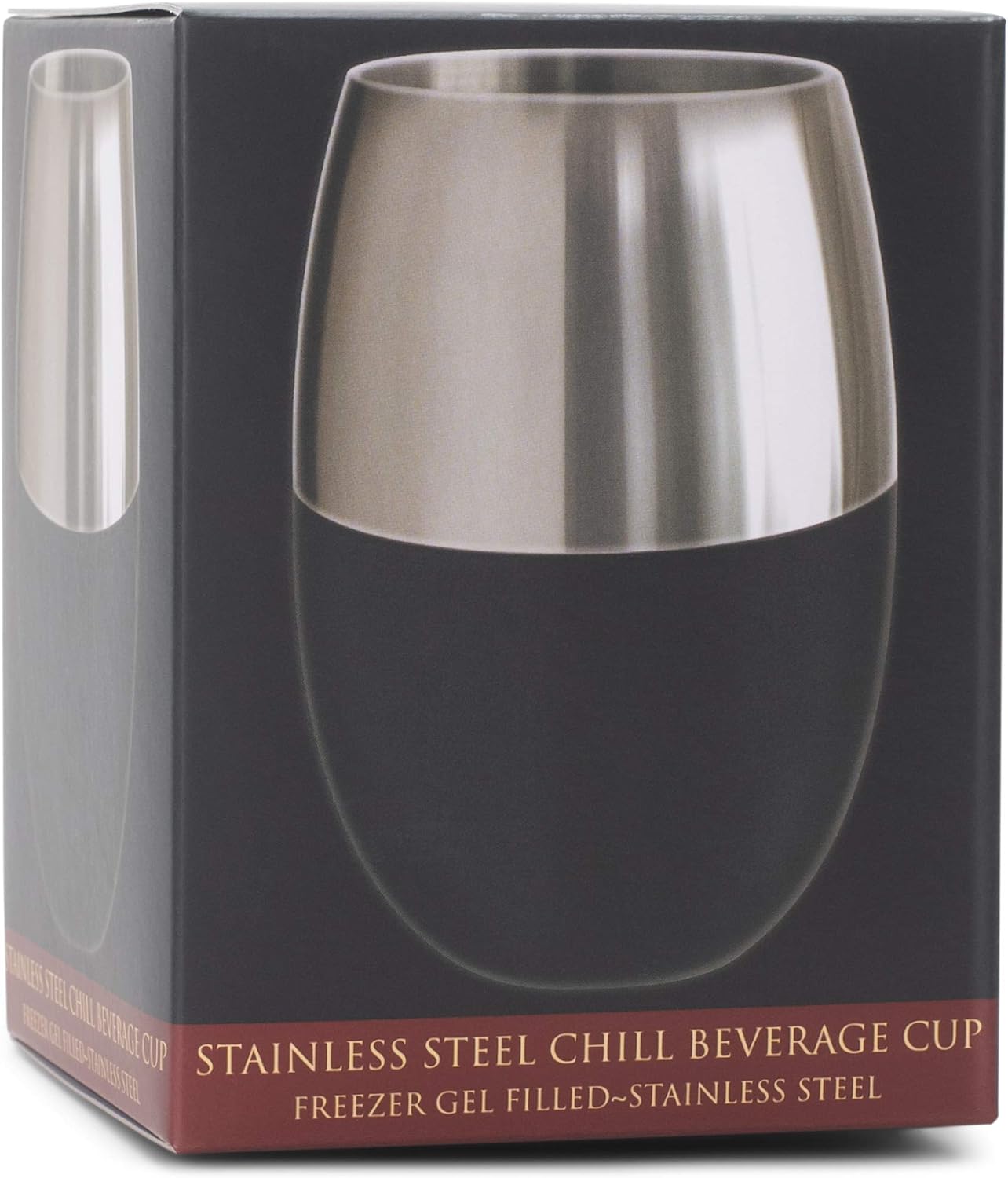 Cork Pops Silver Tone Stainless Steel Beverage Cup Barware Accessory