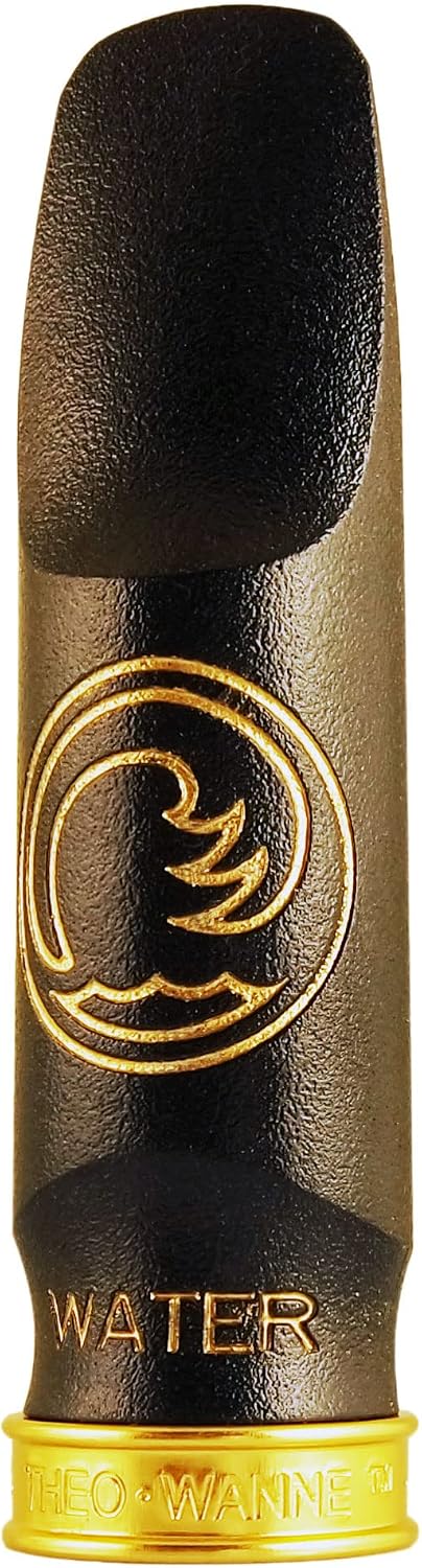 Theo Wanne Water Alto Saxophone Mouthpiece - Versatile Traditional sound - Great for All Styles - Small-Chamber & Throat – special Black A.R.T