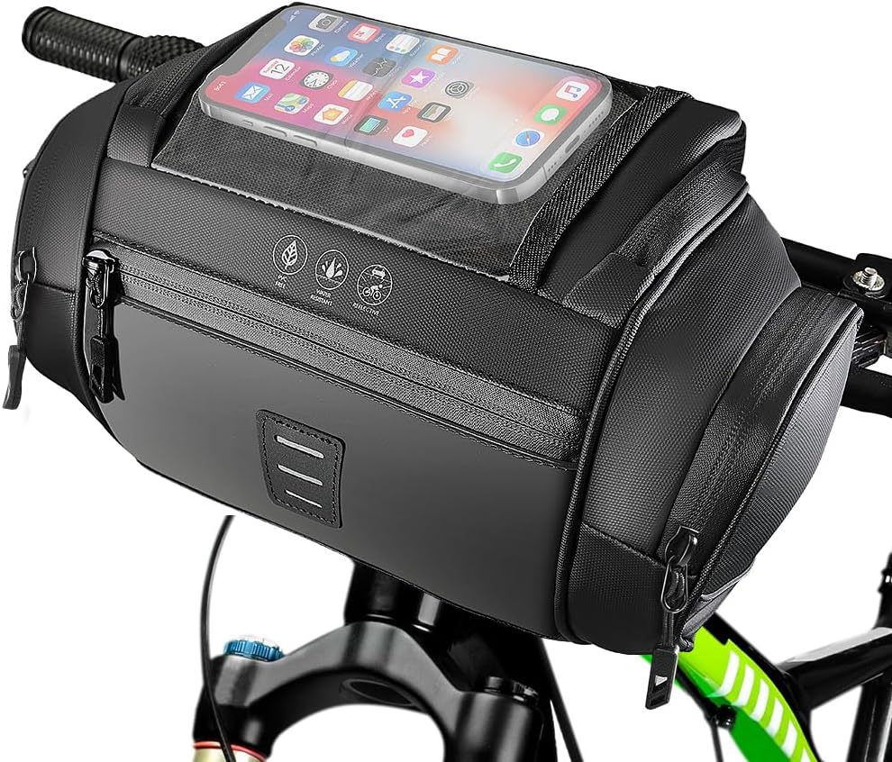 WOTOW Bike Handlebar Bag, Waterproof & with Sensitive Touch Screen, 3.5L