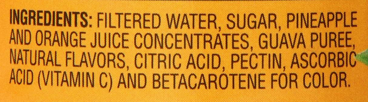 Langers Juice Cocktail, Pineapple Orange Guava, 10 Fl Oz (Pack of 12)
