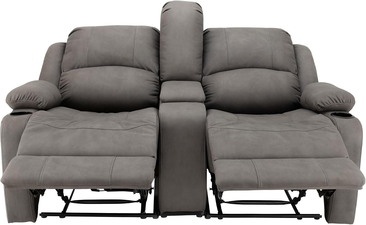 Camper Comfort 65" Wall Hugger Reclining RV (Manual, Slate)
