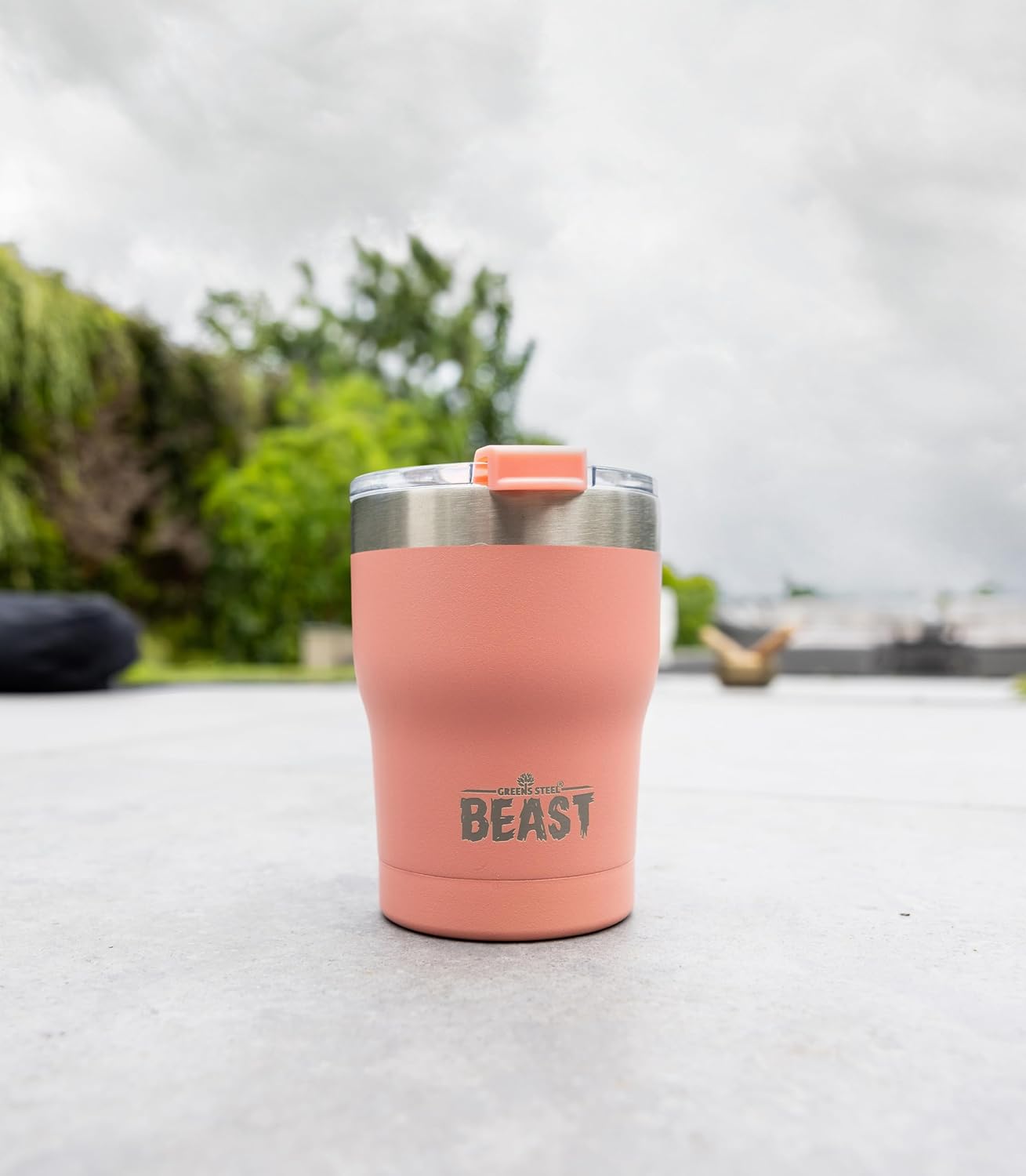 Beast 30 oz Tumbler Stainless Steel Vacuum Insulated Coffee Ice Cup Double Wall Travel Flask (Cupcake Pink)