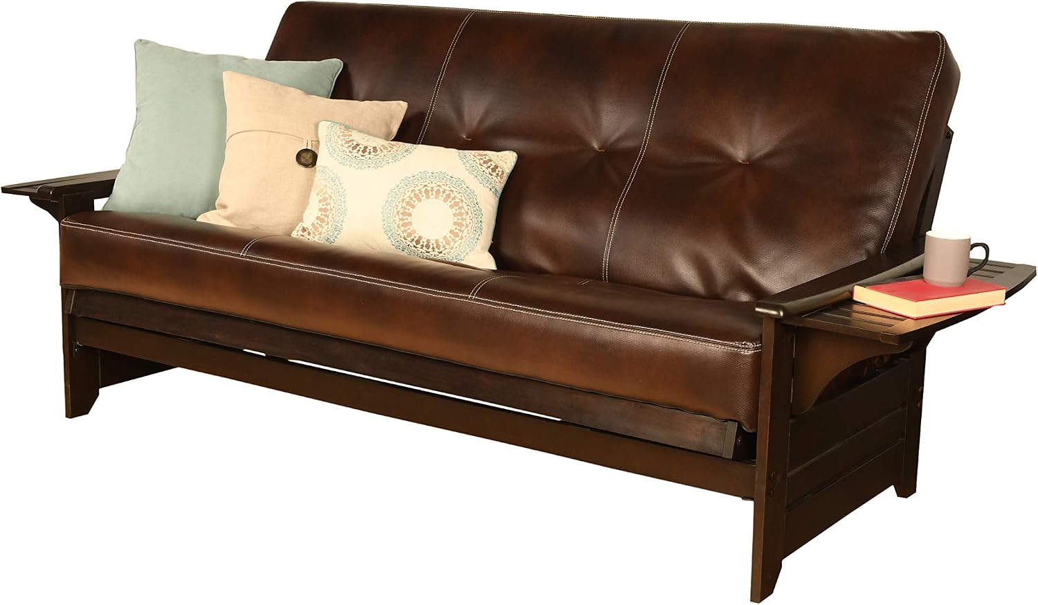 Kodiak Furniture Phoenix Futon in Black Finish, Full, Fairbanks Evergreen