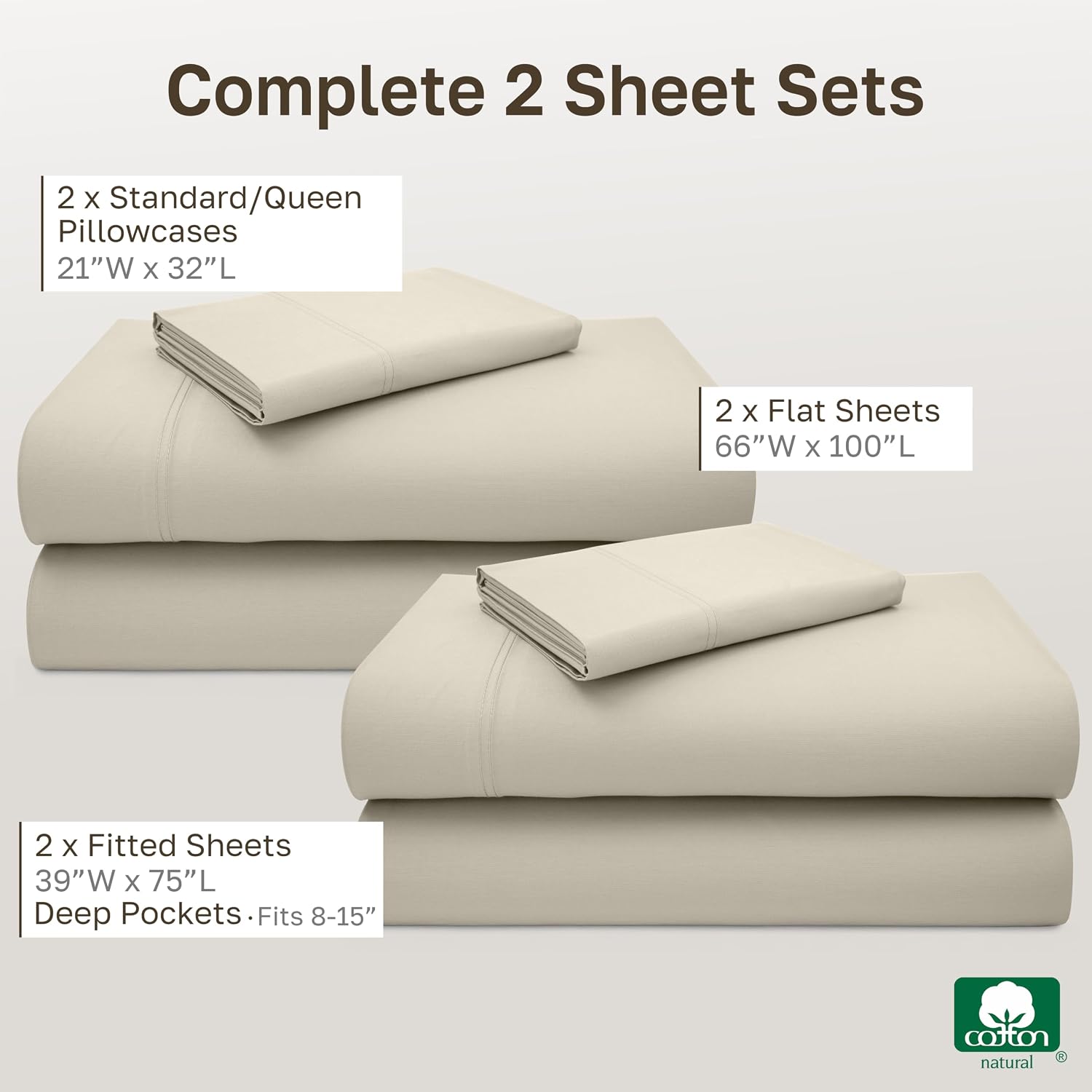 California Design Den Luxury 600 Thread Count Full Size Sheet Sets, Seafoam | 100% Cotton Sateen Backed by Good Housekeeping Seal, Soft & Smooth, 16" Deep Pocket, All-Around Elastic, Durable, Easy Care