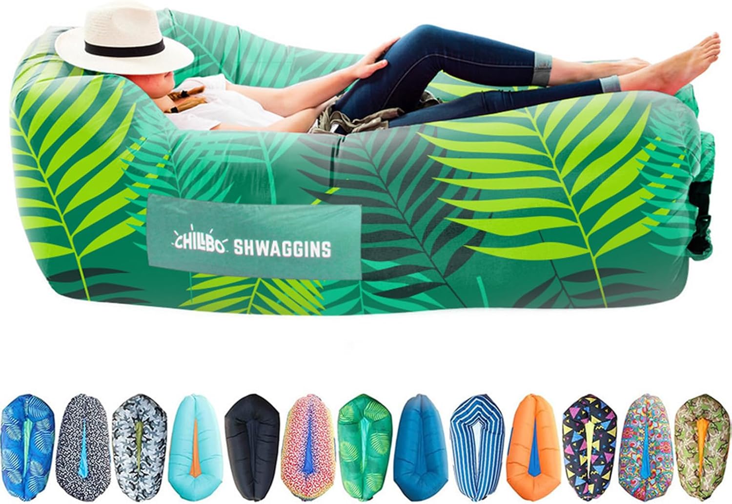 Chillbo Shwaggins, Inflatable Beach Lounger, Inflatable couches