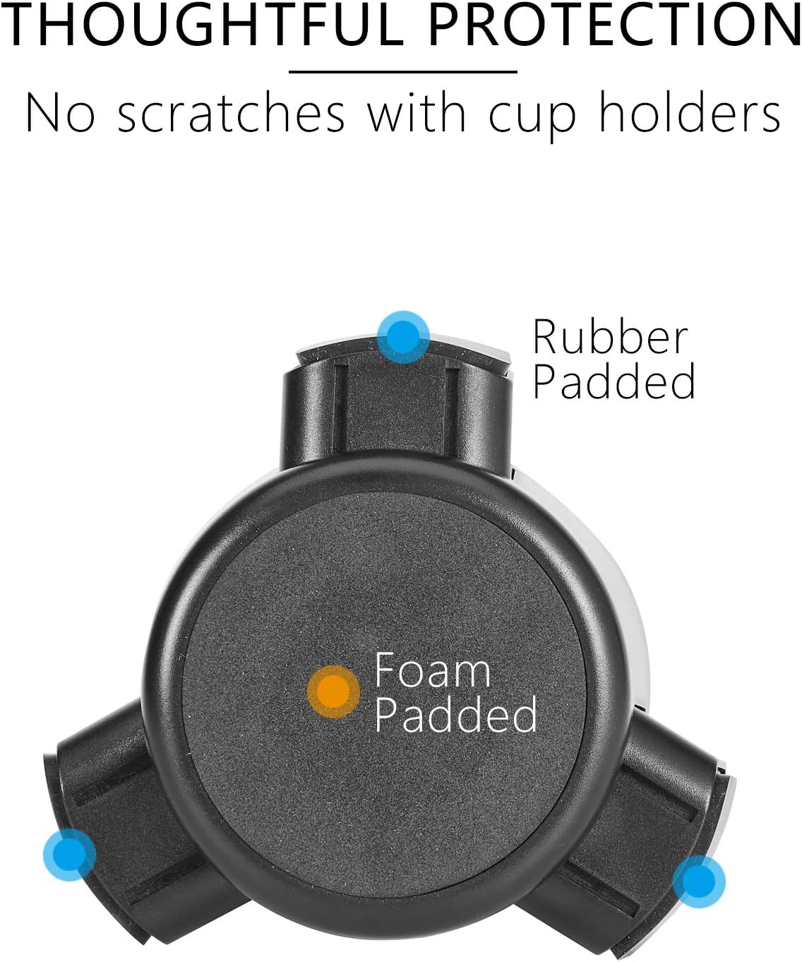 1Zero Solid GPS Cup Holder Mount for Garmin [Adjustable Arm]
