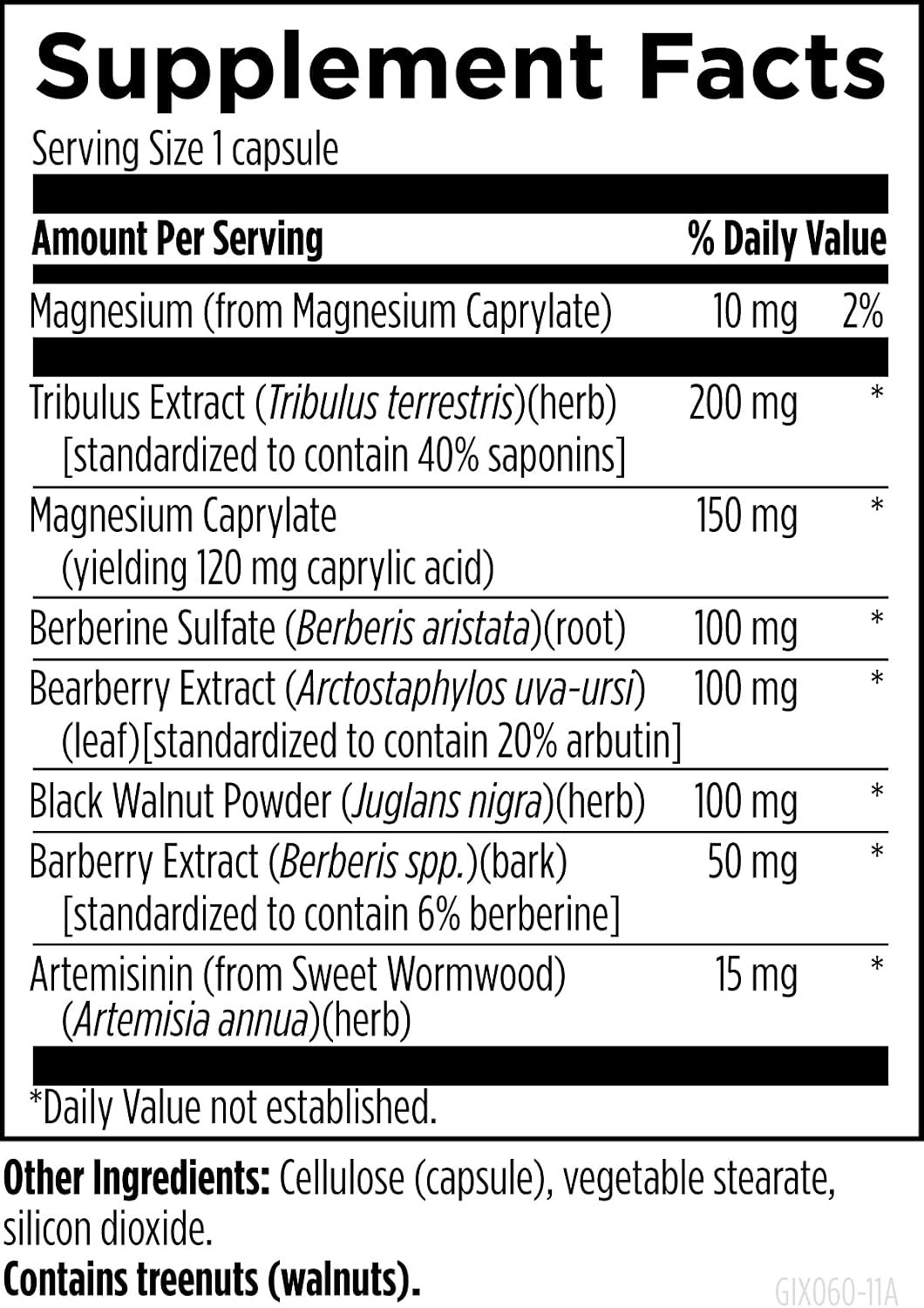 Designs for Health GI Microb-X - Botanical Gut Support, Cleanse + Detox Supplement with Tribulus, Berberine + Barberry Extract - Vegetarian + Non-GMO (60 Capsules)