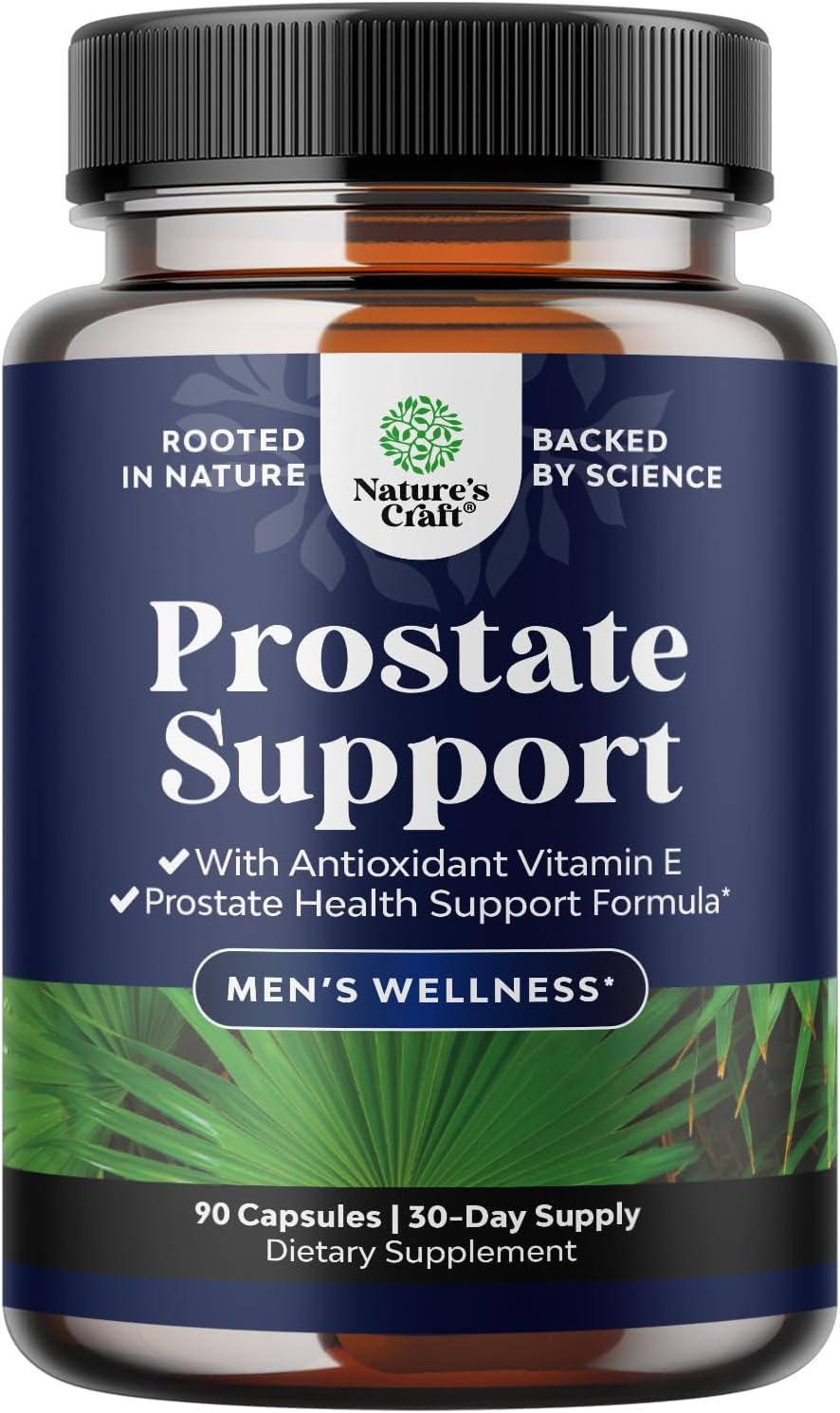 Herbal Prostate Supplement for Men - Potent Pygeum and Saw Palmetto Extract for Urinary Tract Support - Prostate Health Blend with Beta Sitosterol & Green Tea - Nighttime Comfort Support - 90 Count