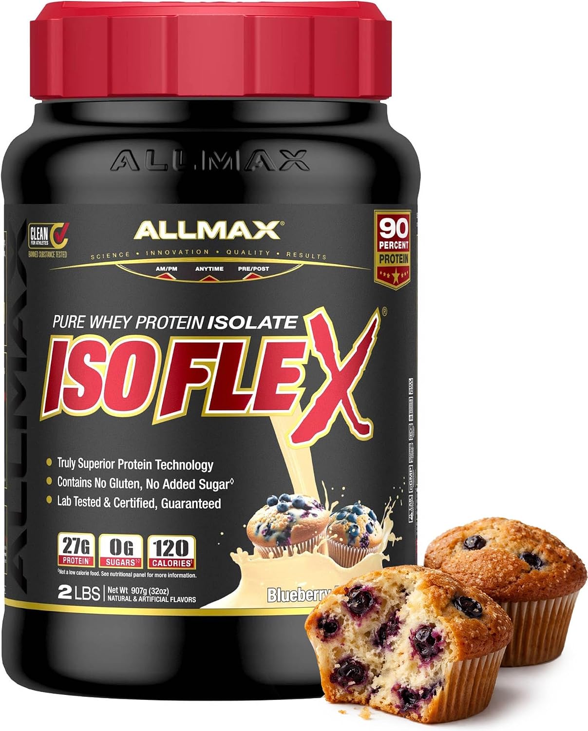 ALLMAX ISOFLEX Whey Protein Isolate, Chocolate Peanut Butter, 5 lb