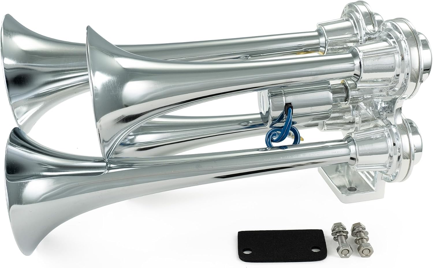 HornBlasters Bullet Air Horn Only - 4 Chrome Trumpets