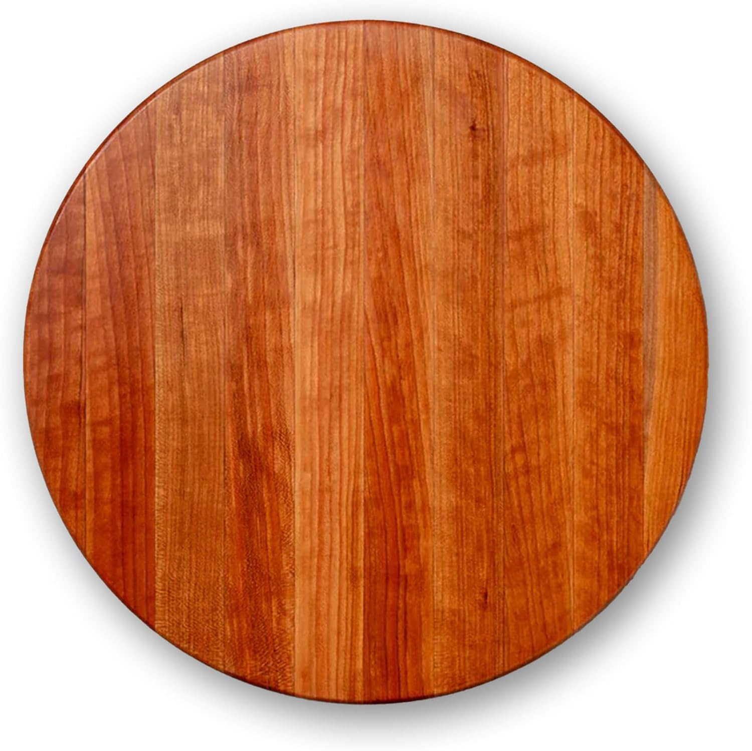 John Boos R-Board Series Round Wooden Maple Cutting Board 18”x18” – 1.5” Thick, 14-lb Reversible Butcher Block with Edge-Grain – Made in the USA