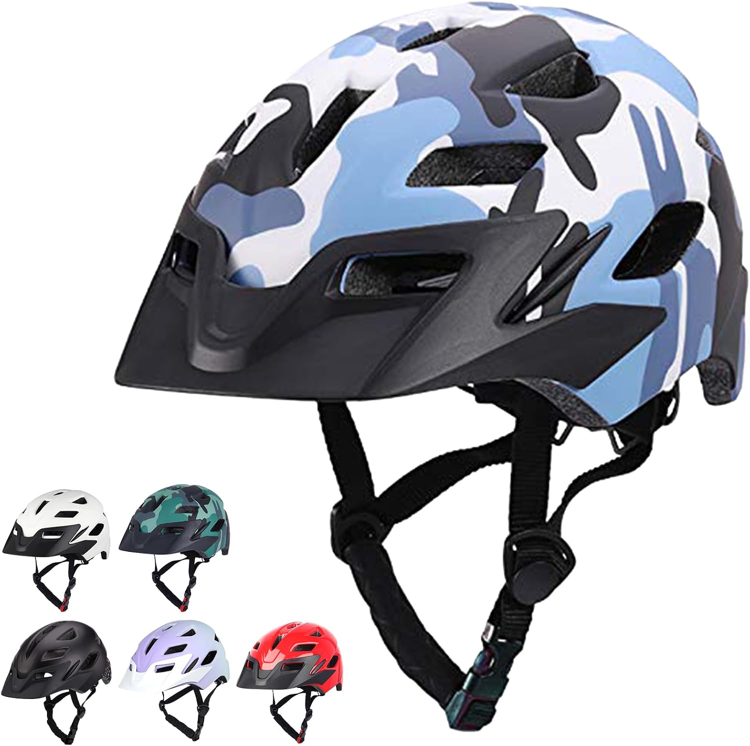 Kids Bike Helmet, Toddler Youth Helmet for Boys Girls, Ages 3-5, 5-8, 8-14