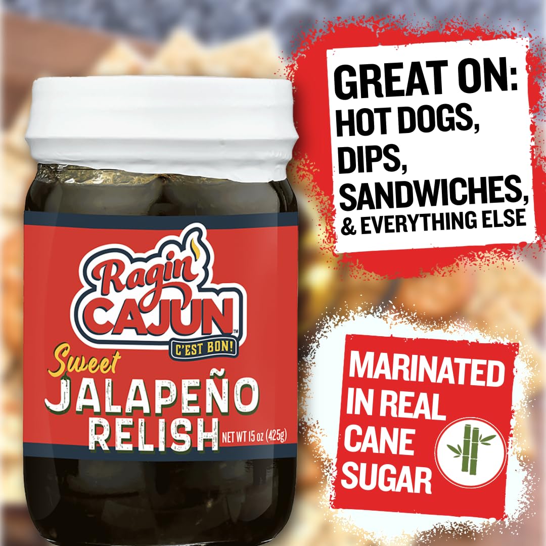 Ragin' Cajun Candied Jalapeno Slices, 12 fl oz - Pack of 2