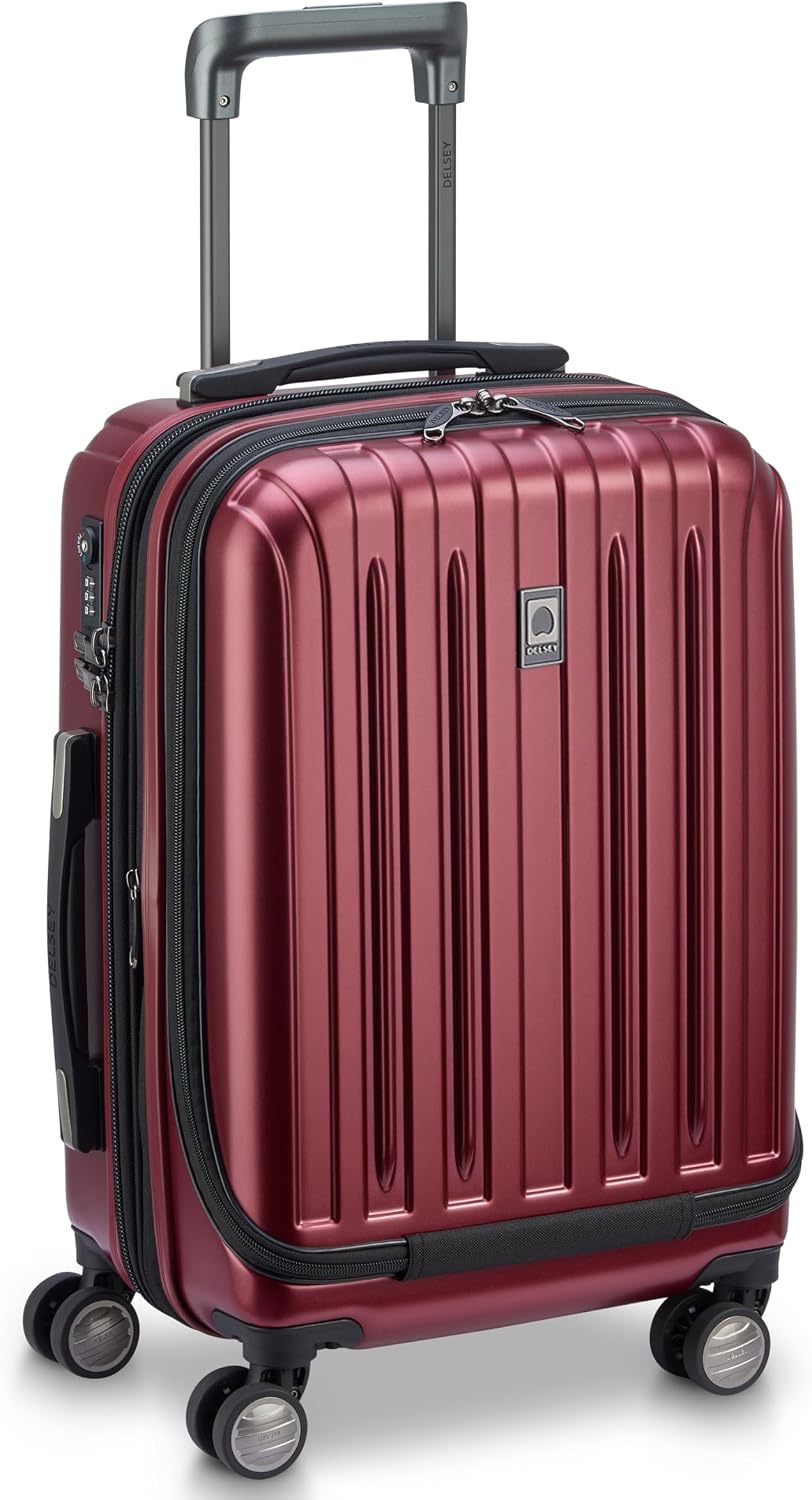 DELSEY PARIS Titanium Hardside Expandable Luggage with Spinner Wheels Carry-On Luggage, Graphite, Carry-On 19 Inch