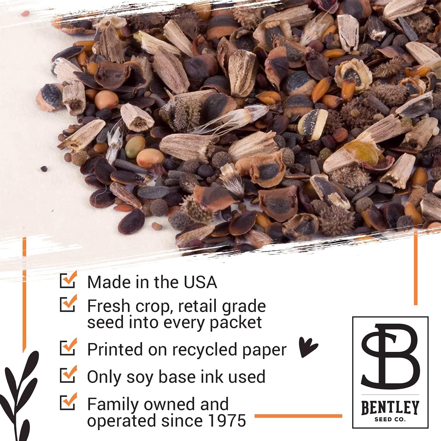 BENTLEY SEED CO. Oh Baby Flower Seeds Packets - Girl/Boy Baby Shower Favors - Pre-Filled