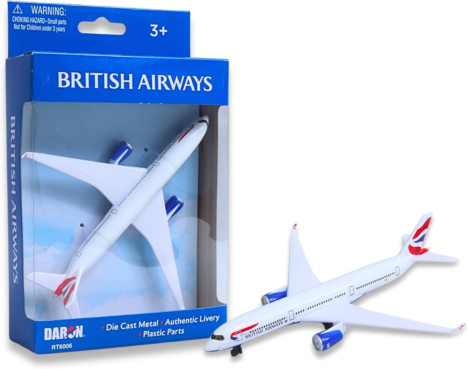 Daron British Airways Concorde Single Plane Toy , White Small