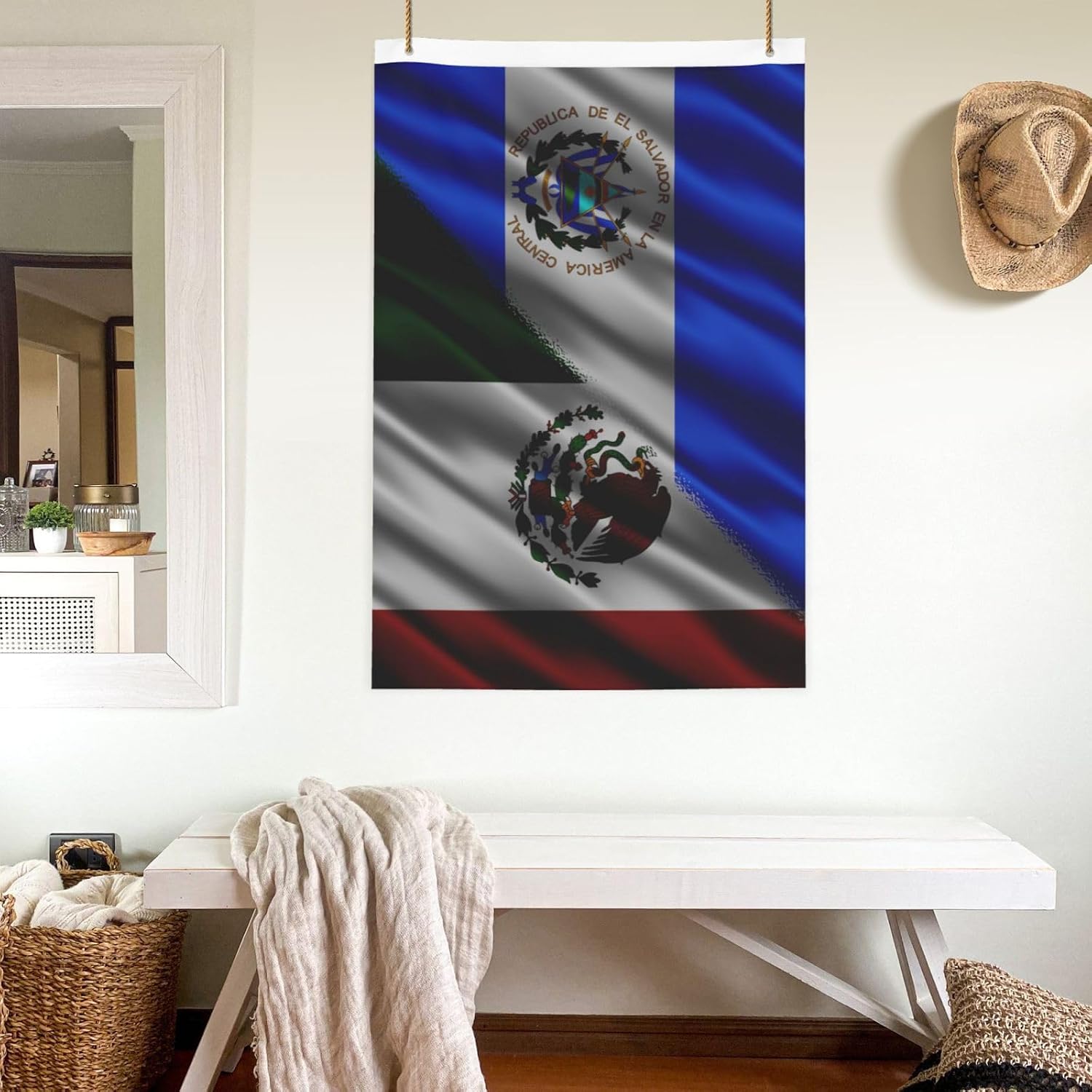 Nicaraguan Nicaragua And American Usa Flag 2x3 Ft Flags Double-Sided Printing Outdoor Indoor Decoration Country Flag 2x3 Foot Polyester Banner