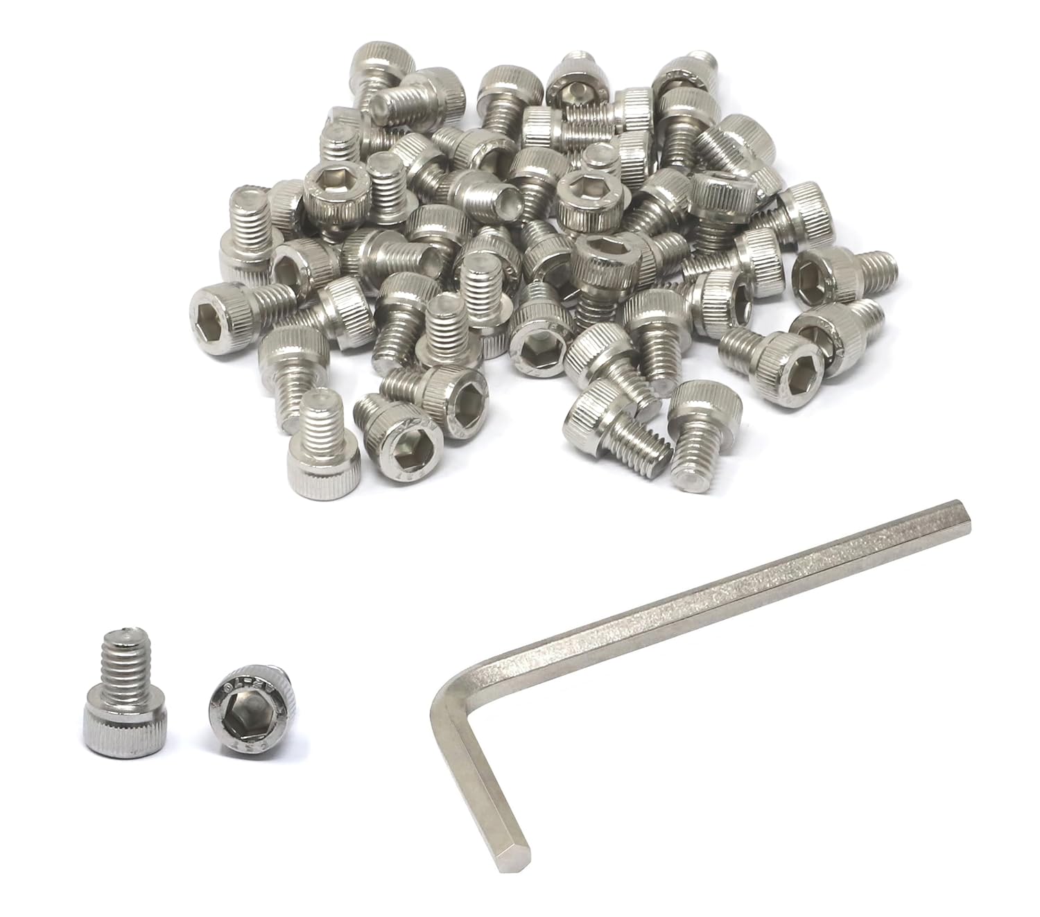 iexcell 20 Pcs M8 x 30/35/40/45/50 mm Stainless Steel 304 Hex Socket Head Cap Screws Bolts Assortment, Fully Threaded