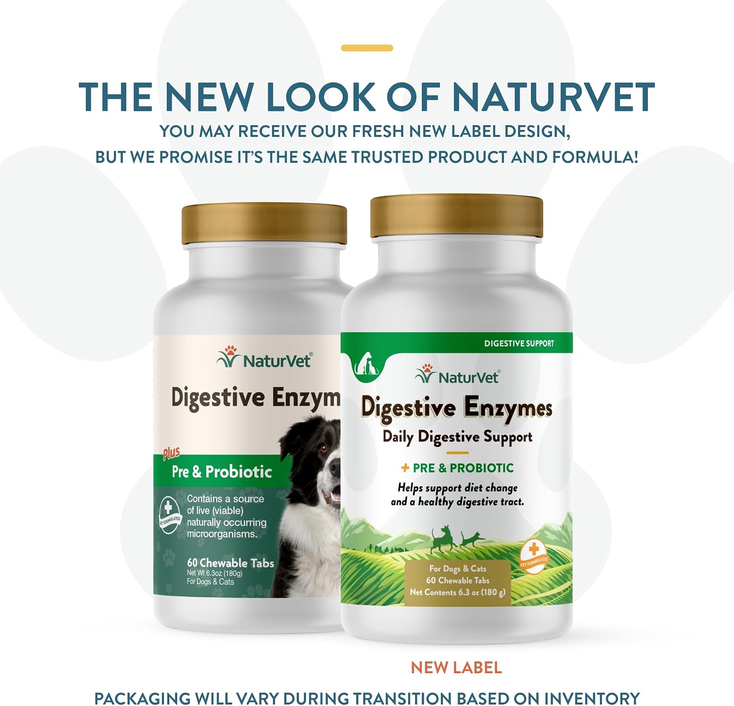 NaturVet Digestive Enzymes with Pre & Probiotic for Dogs & Cats - 8 oz | Supports Diet Changes & a Healthy Digestive Tract with Prebiotics, Powder