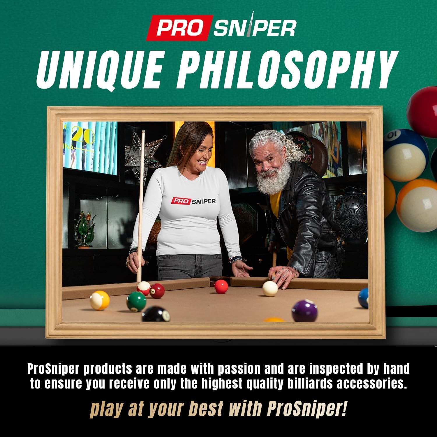 Prosniper Premium Pool Sticks Set of 4 | 58-Inch