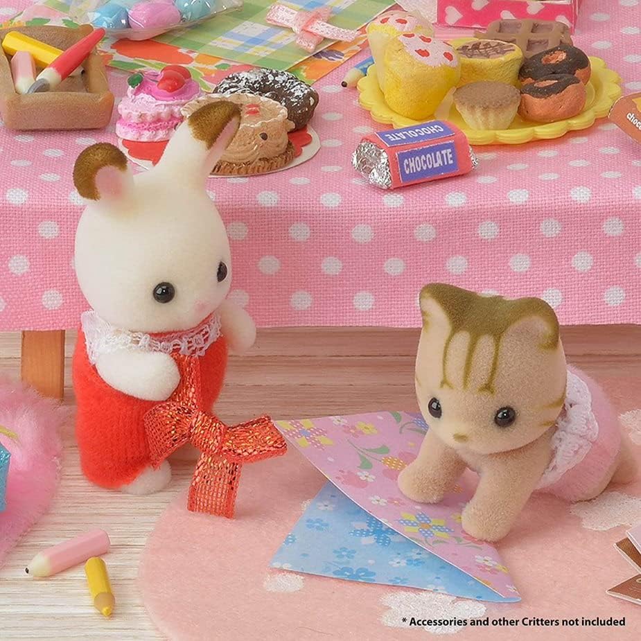 Calico Critters Hopscotch Rabbit Twins - Adorable Bunnies for Endless Imaginative Play. Bring Home the Double the Fun with These Charming Twins!