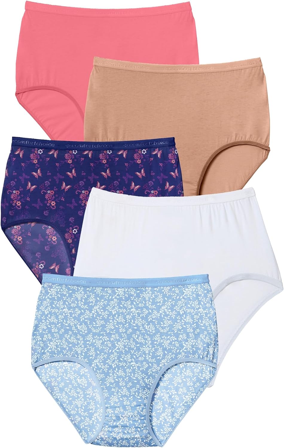 Comfort Choice Full Coverage Cotton Brief 10-Pack