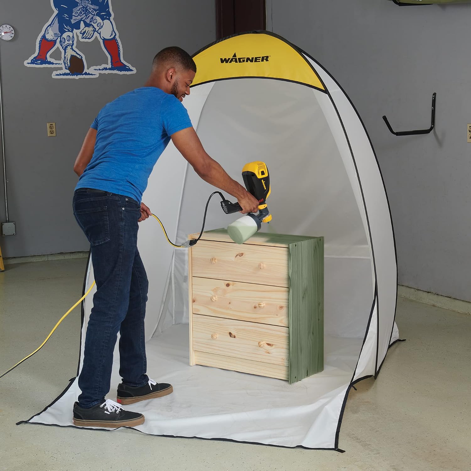 HomeRight Large Spray Shelter C900038 Portable Paint Booth for DIY Spray Painting, Hobby Paint Booth Tool Painting Station, Spray Paint Tent