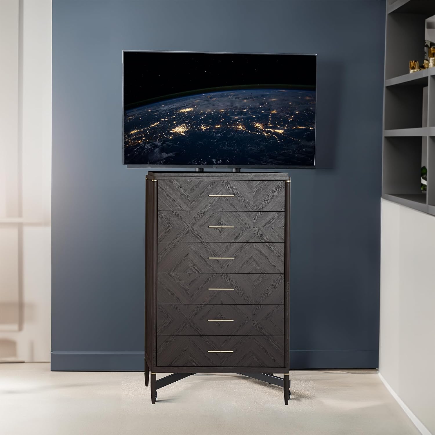 VIVO Mobile TV Cart for 32 to 83 inch Screens up to 110 lbs, LCD LED OLED 4K Smart Flat and Curved Panels, Rolling Stand with Laptop DVD Shelf, Locking Wheels, Max VESA 600x400, Black, STAND-TV03E