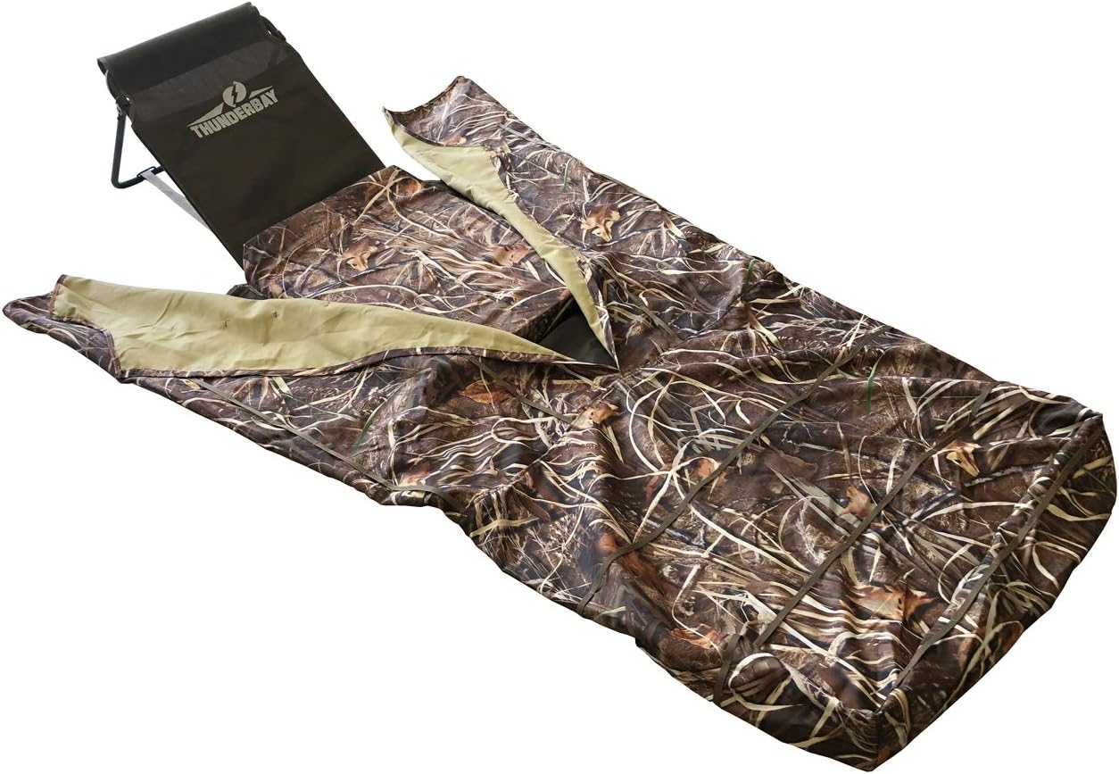 THUNDERBAY Bare Bones Light Weight Layout Blind, Waterfowl Field Hunting Blind for Duck Hunting