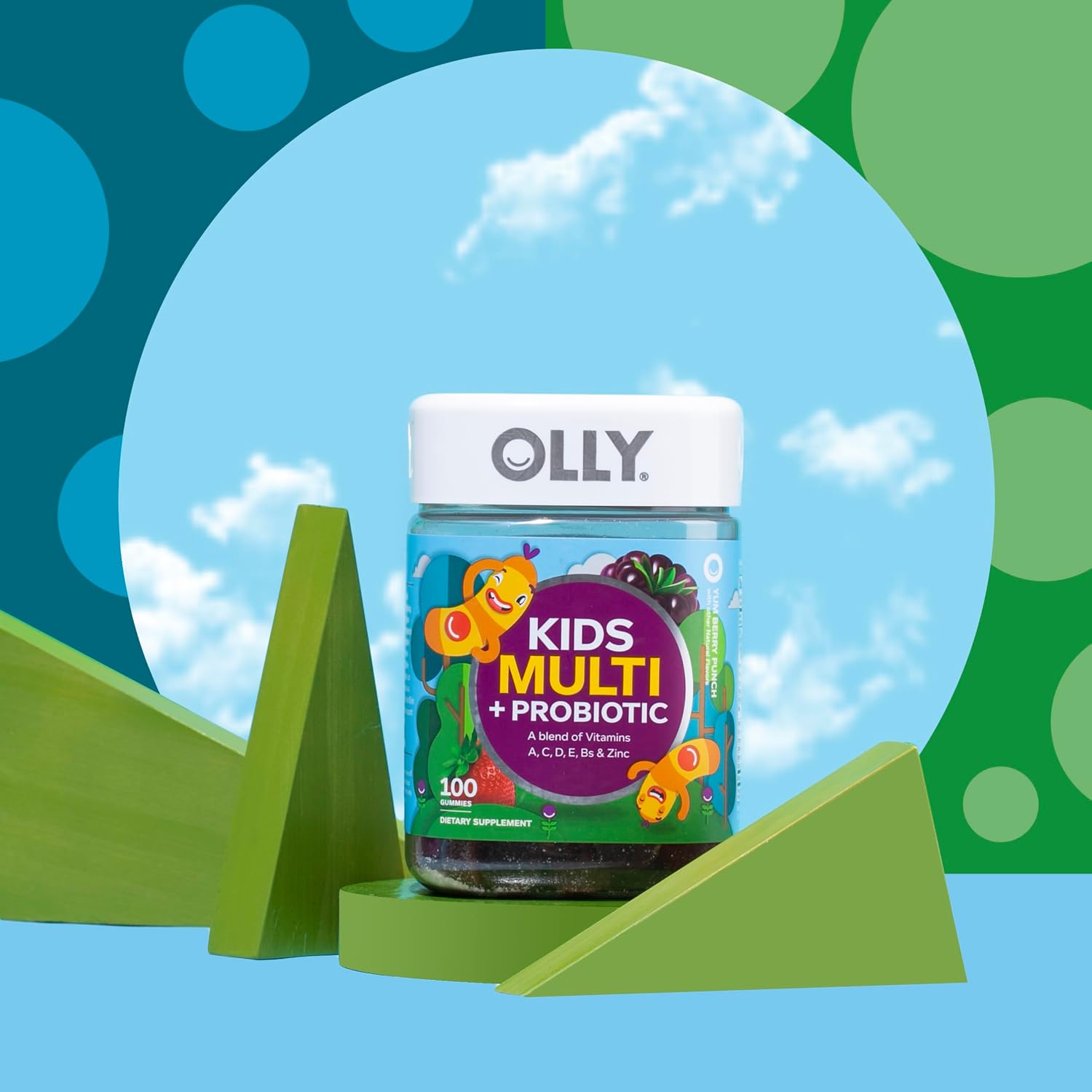 OLLY Kids Multivitamin & Probiotic Gummy, Digestive Support - 70 Count