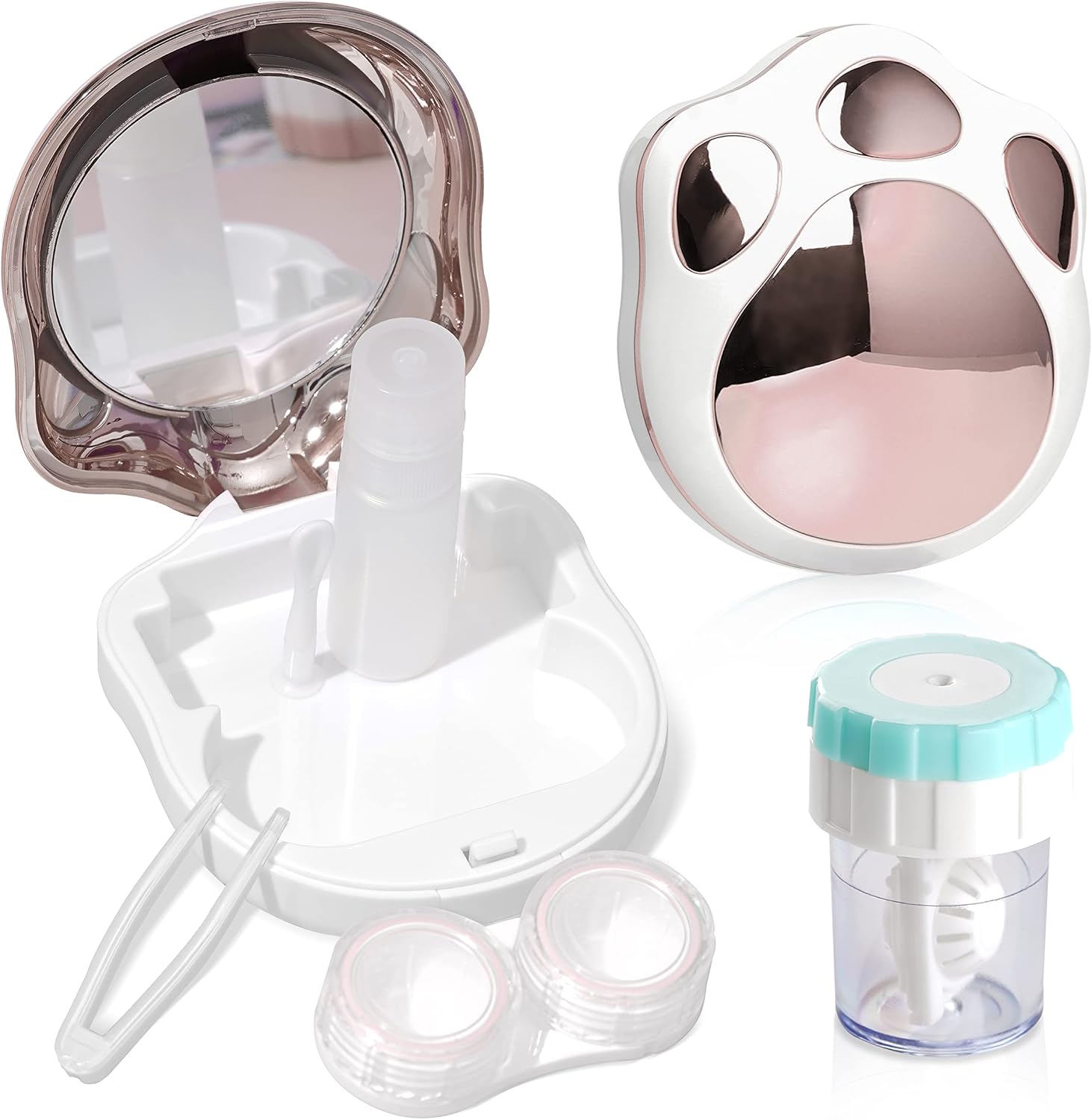 Lasiyanor Contact Lens Travel Kit with Cleaner Washer