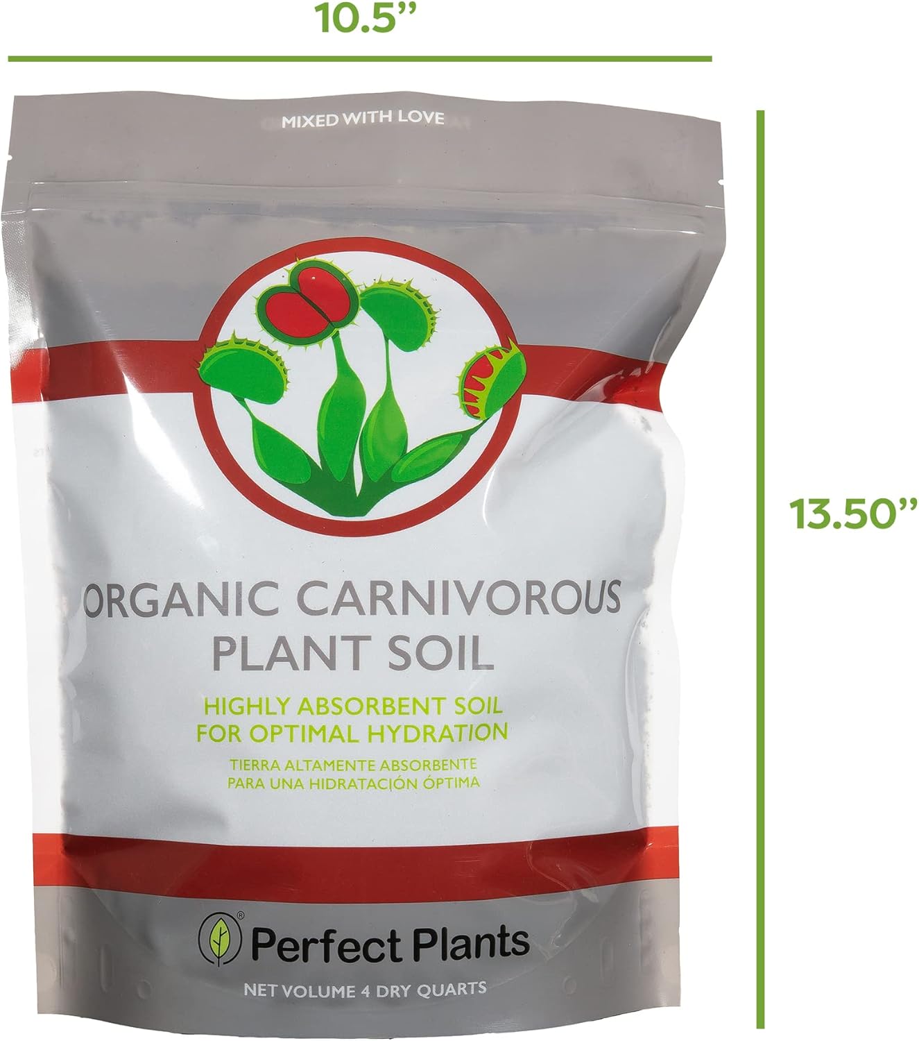 Perfect Plants Carnivorous Plant Soil, 4 qt, Venus Fly Trap Potting Mix