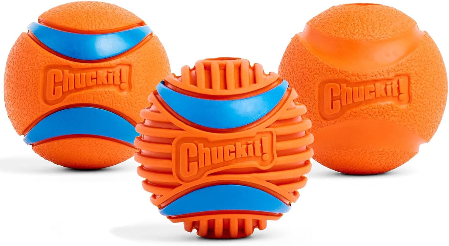 Chuckit! Fetch Pack Dog Balls - Interactive Dog Toys, High-Bounce Fetch Ball, Floating Ultra and Rugged Balls, Durable - Size Small, 2-inch Diameter, Set of 3