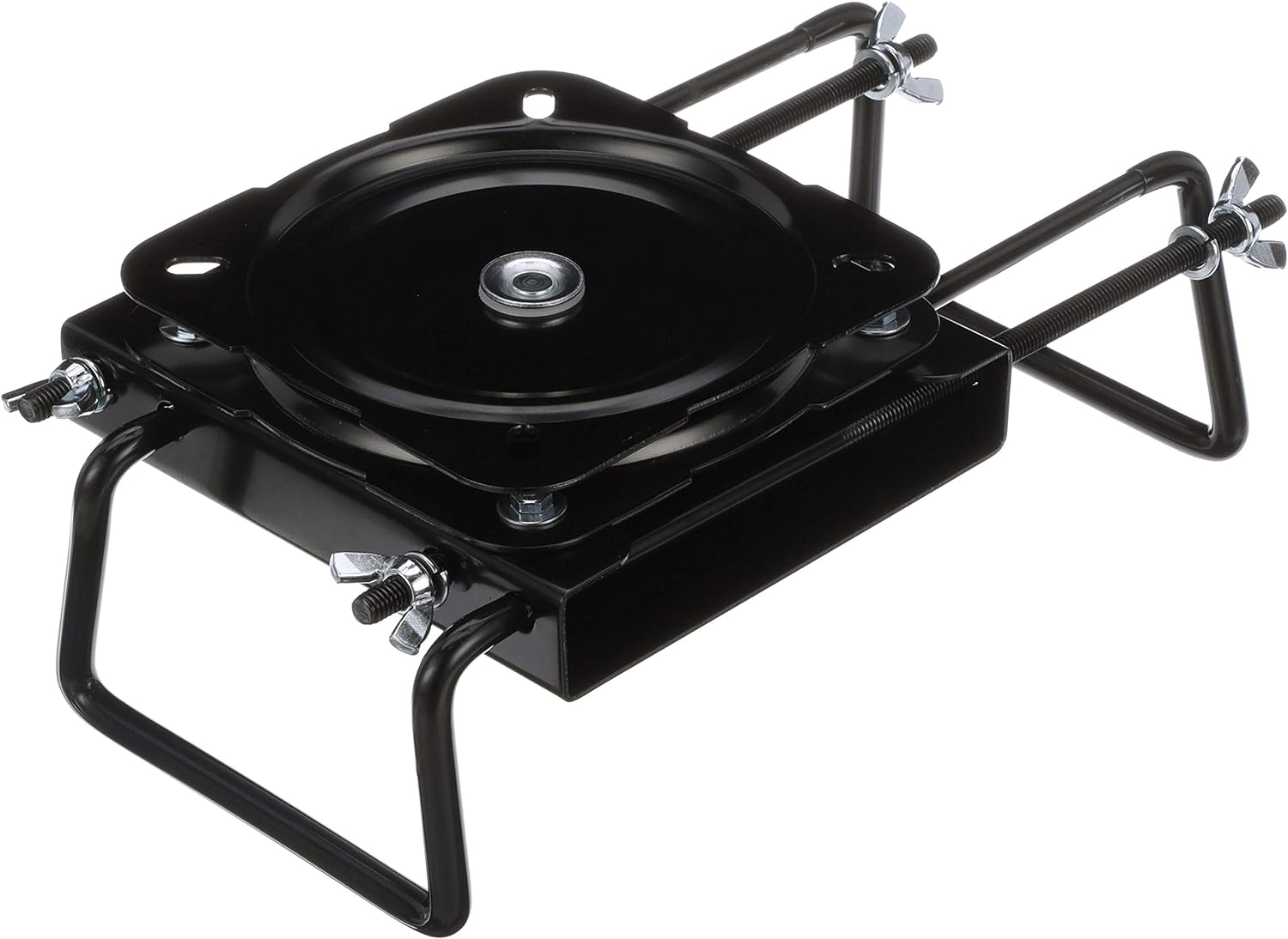 Attwood 15700-3 Seat Mount, Clamp-On With Swivel, Adjusts from 7 ½ inches to 18 inches, Black, Powder-Coated Steel