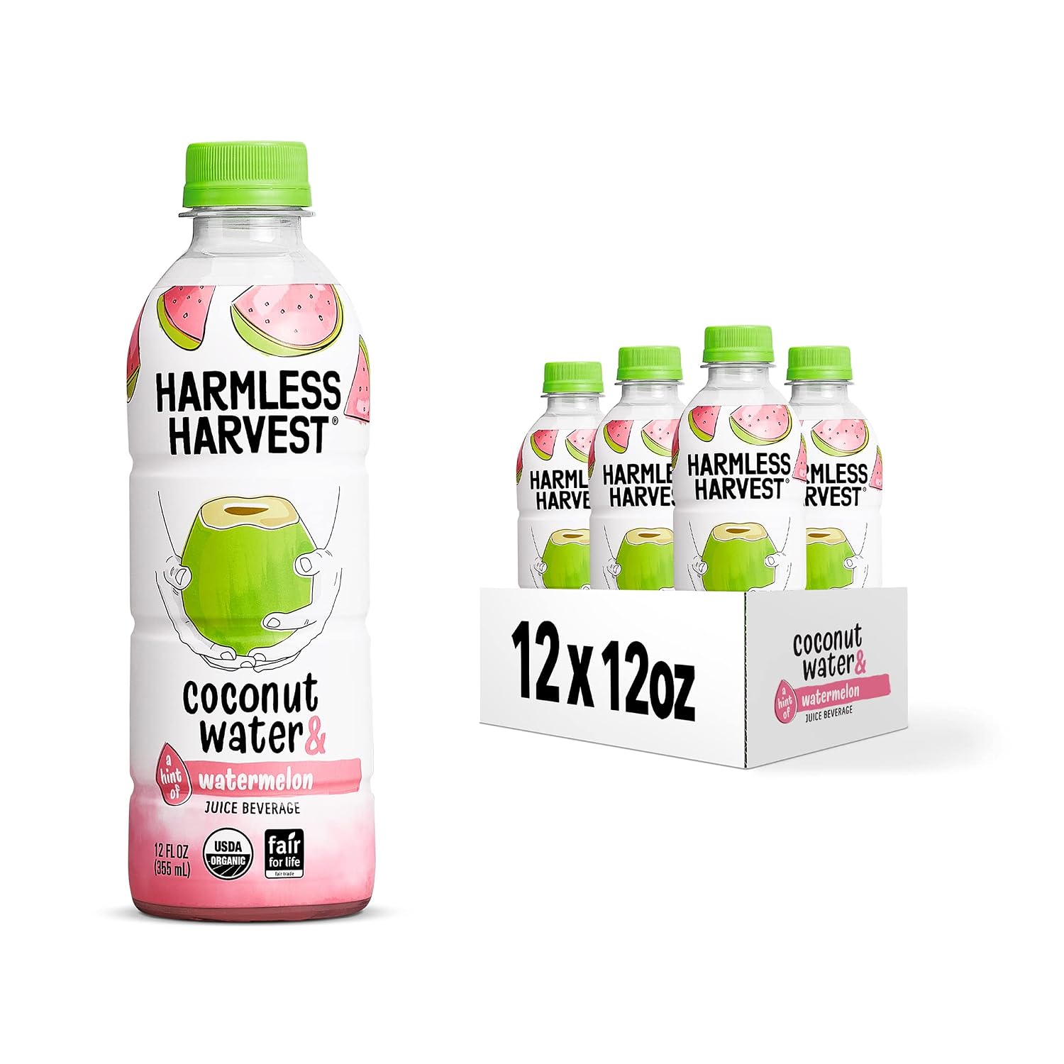 Harmless Harvest Organic Coconut Water, 32 Oz Bottle