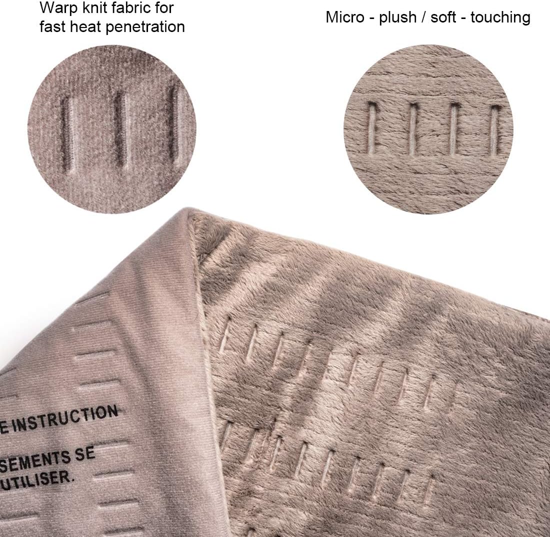Heating Pad Fast-Heating Technology for Back/Waist/Abdomen/Shoulder/Neck Pain and Cramps Relief - Moist and Dry Heat Therapy with Auto-Off Hot