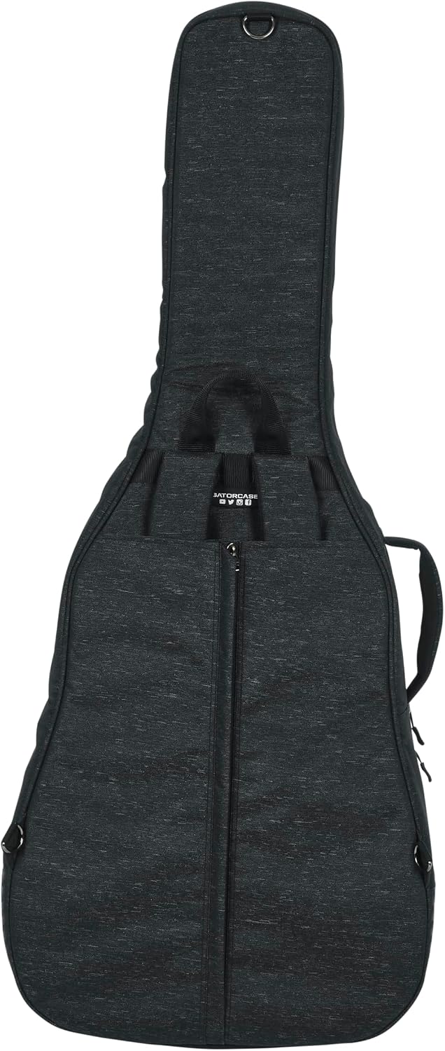 Gator Cases Transit Series Lightweight Bass Guitar Gig Bag with Back Pack Straps and Rubberized Base, Tan Exterior (GT-BASS-TAN)