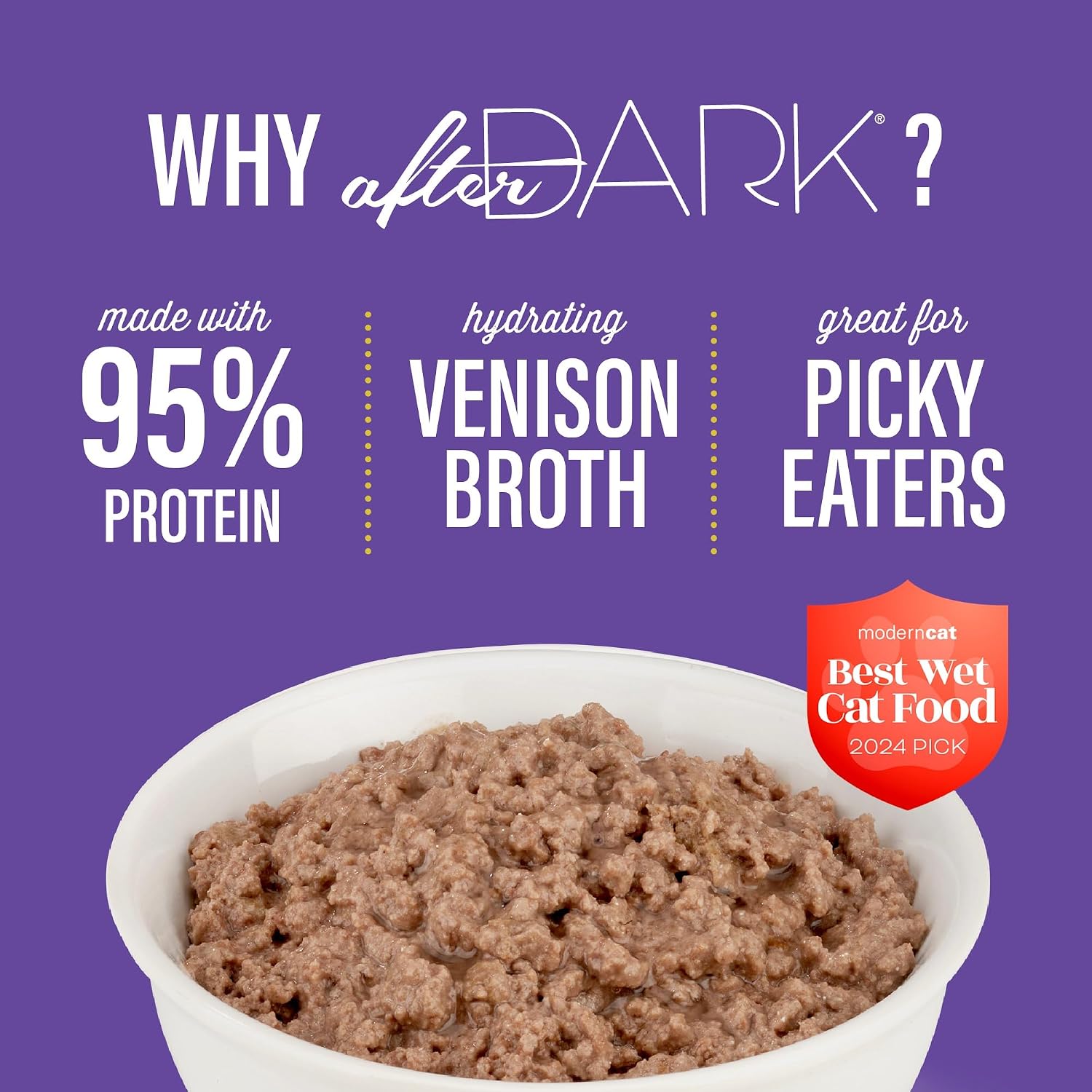 Tiki Cat After Dark Pate Wet Cat Food, Venison & Beef Liver, 3 oz. Cans