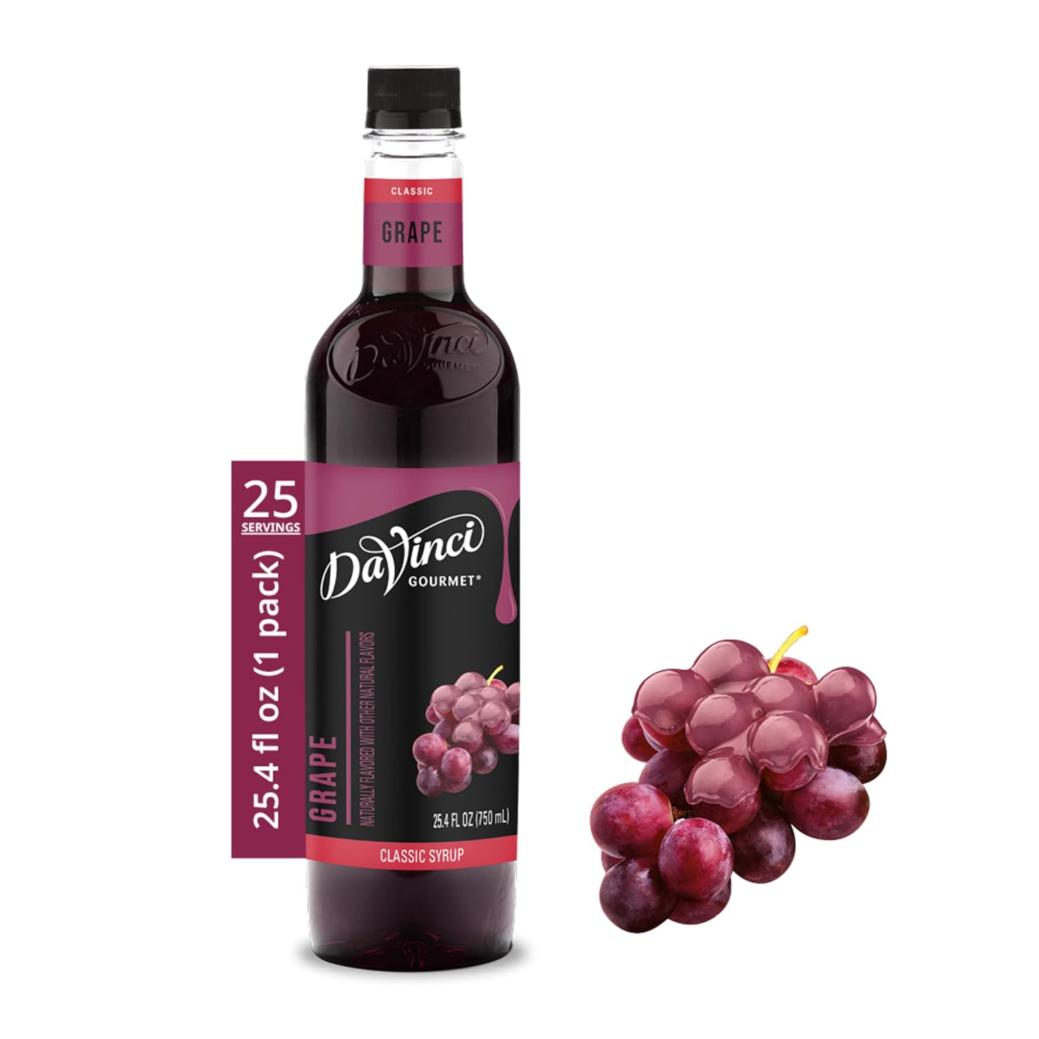 DaVinci Gourmet Classic Strawberry Syrup, 25.4 Fluid Ounces, Kosher, 1 Count