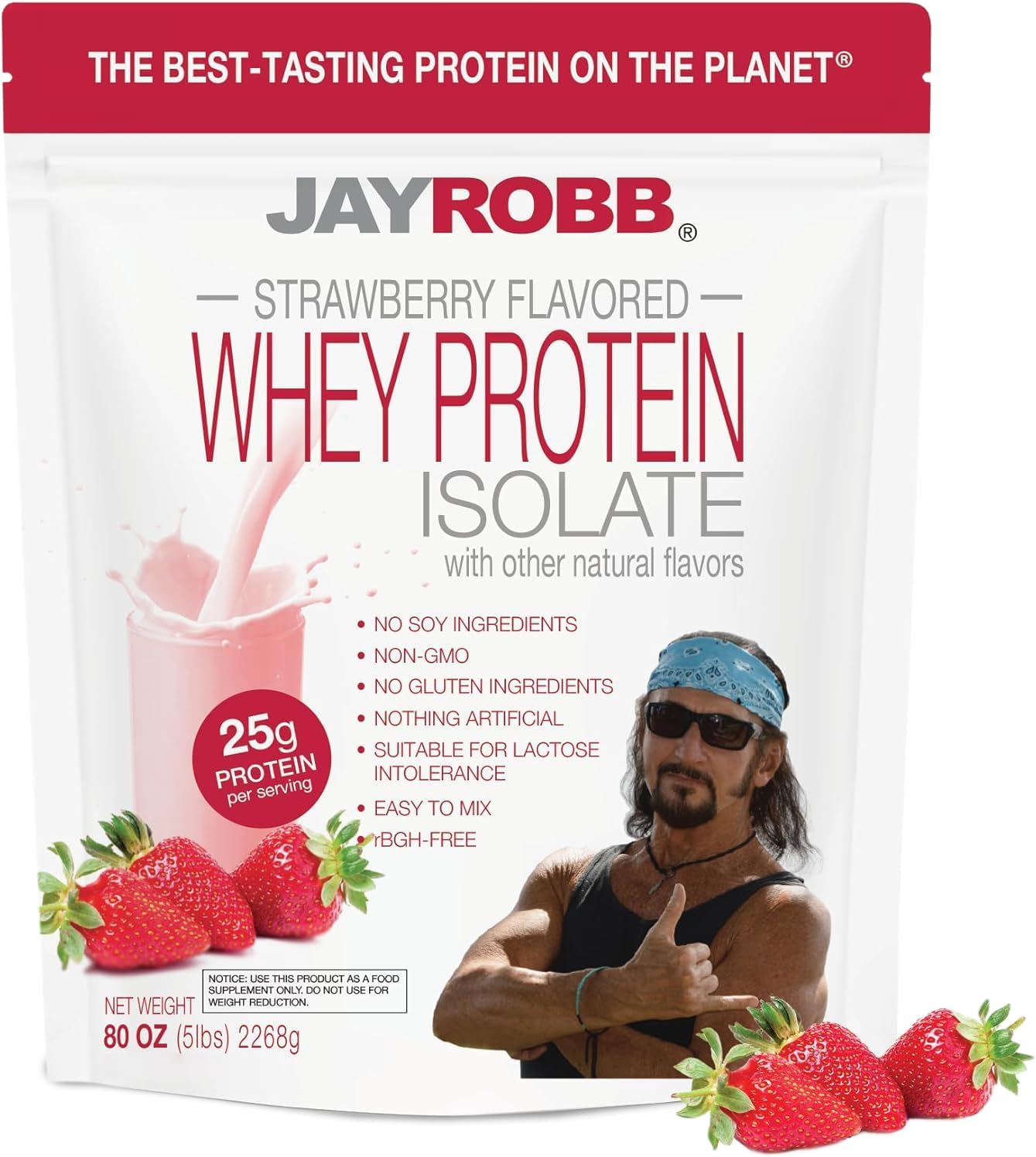 JAYROBB Whey Protein (5 Pound, Vanilla)