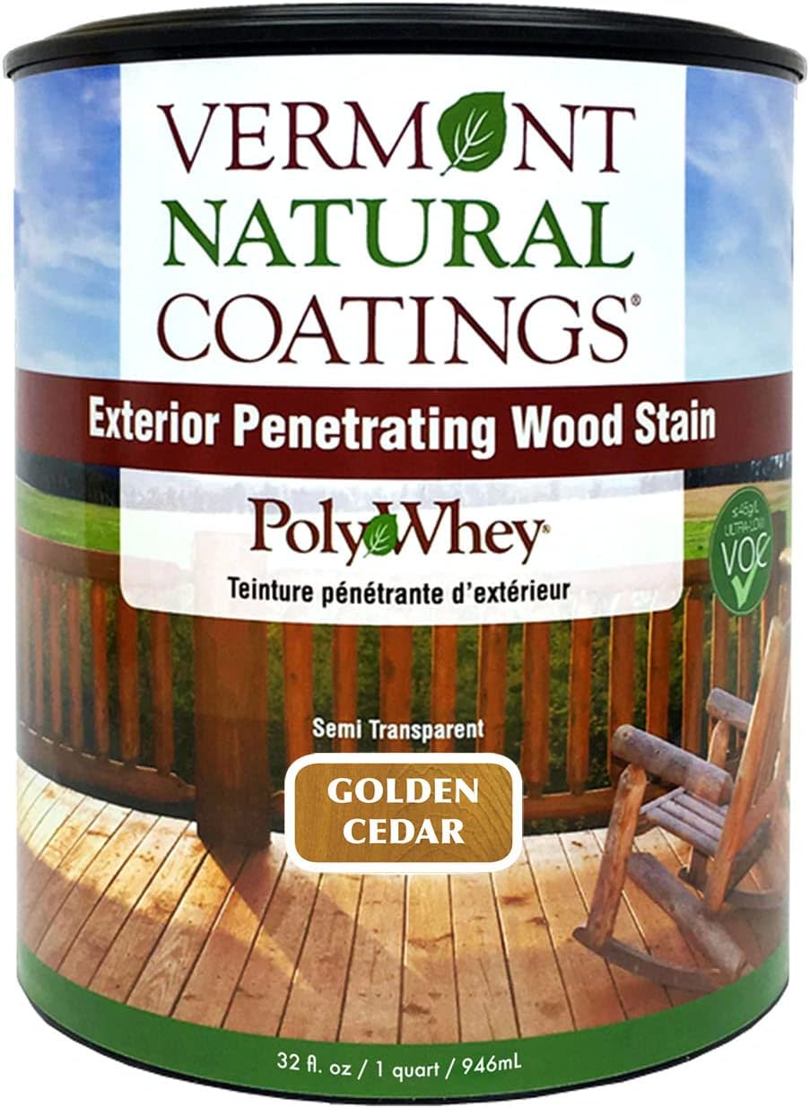 Vermont Natural Coatings PolyWhey Exterior Penetrating Stain - Lakeside Cedar - Gallon