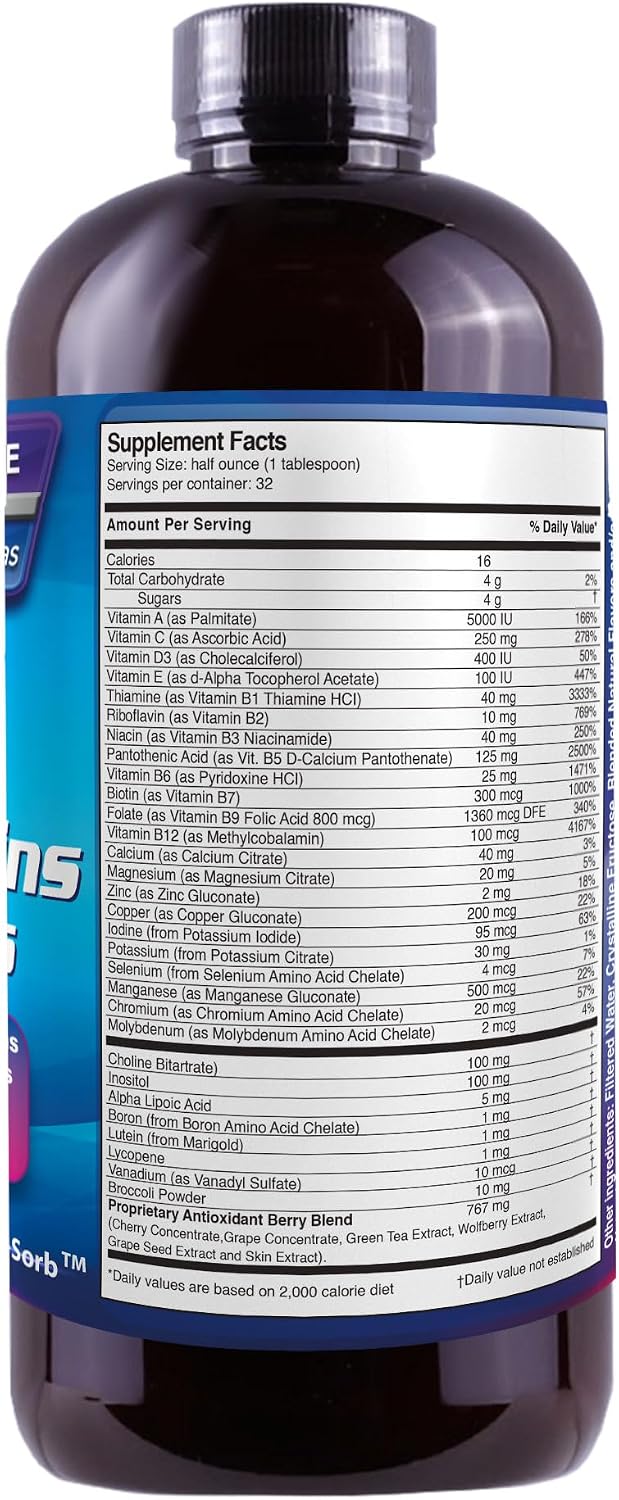 Liquid Mega MultiVitamins & Minerals 16oz. [Health and Beauty] | Health and Beauty