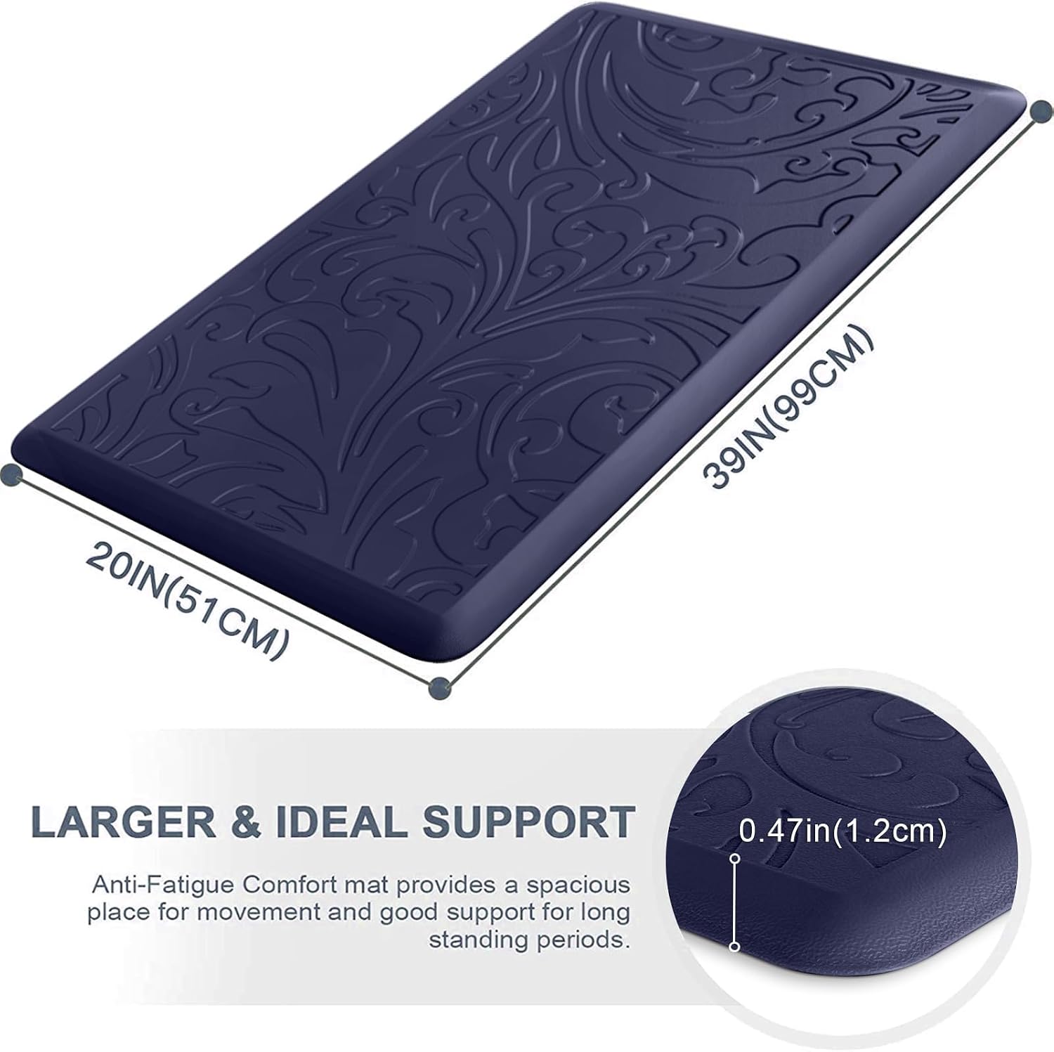 Kitchen Mat Cushioned Anti-Fatigue Comfort Standing Mat Rug for Home,Office