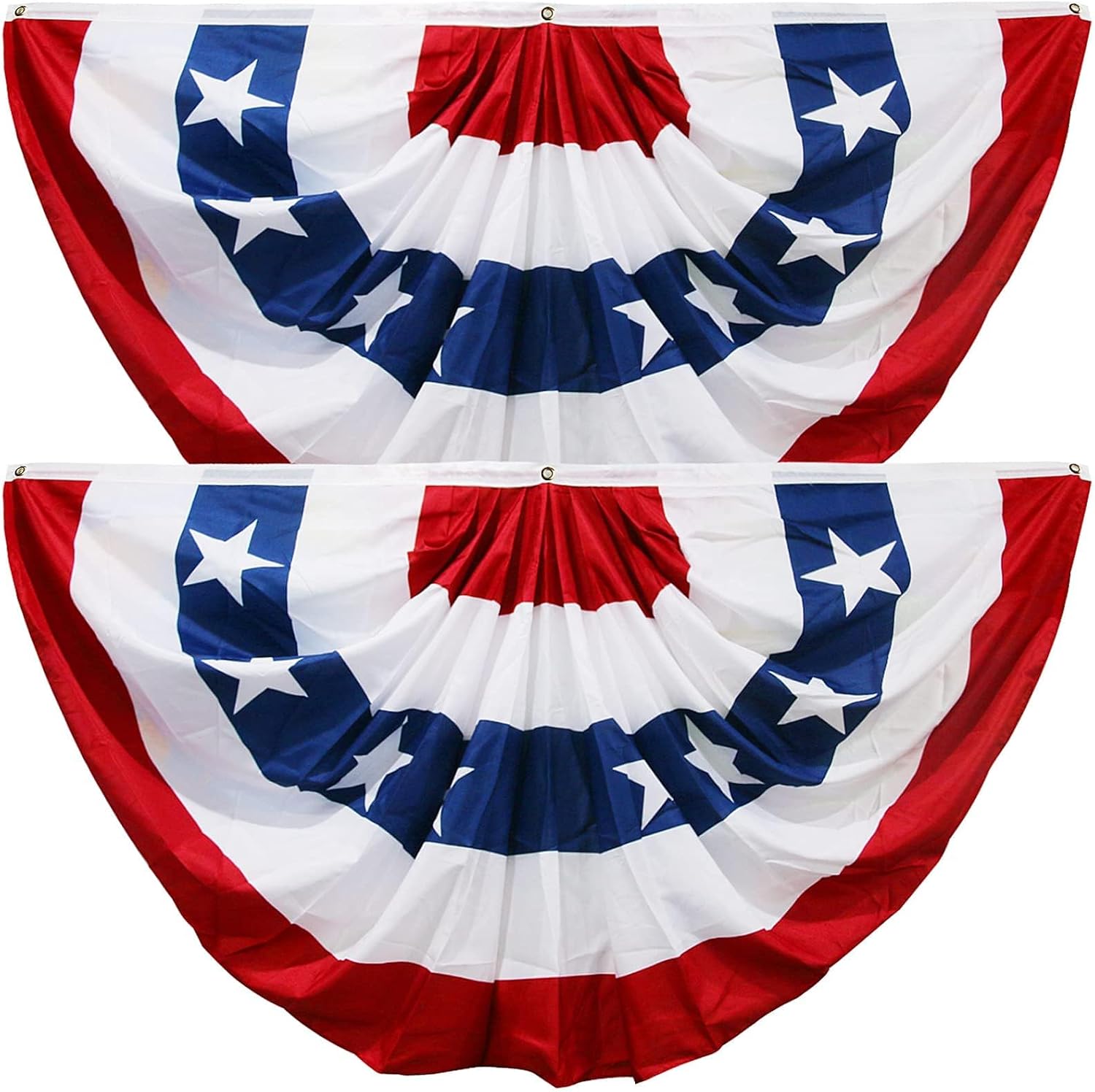 HOOSUN 4th Of July Decorations, American Flag Bunting for Outside, 3x6 Ft Fourth of July Bunting Patriotic Memorial Day Decor